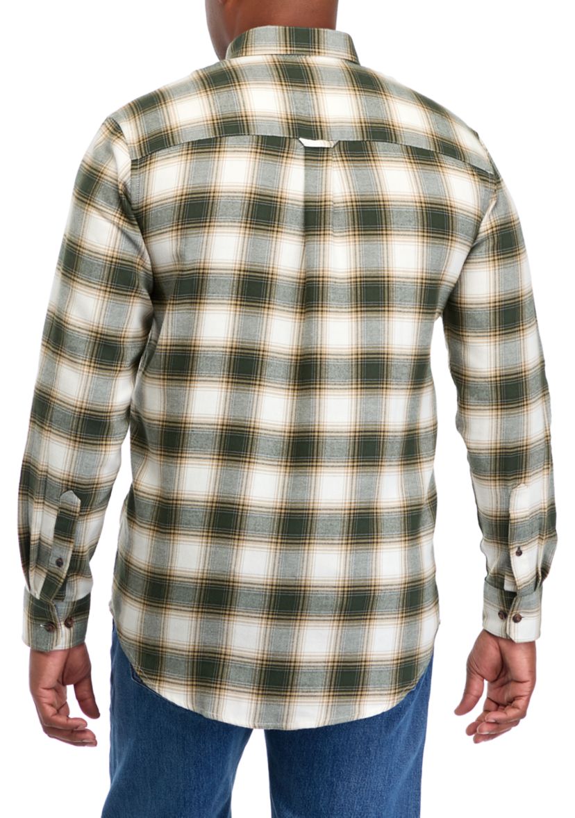 Big & Tall Long Sleeve Plaid Flannel Shirt 