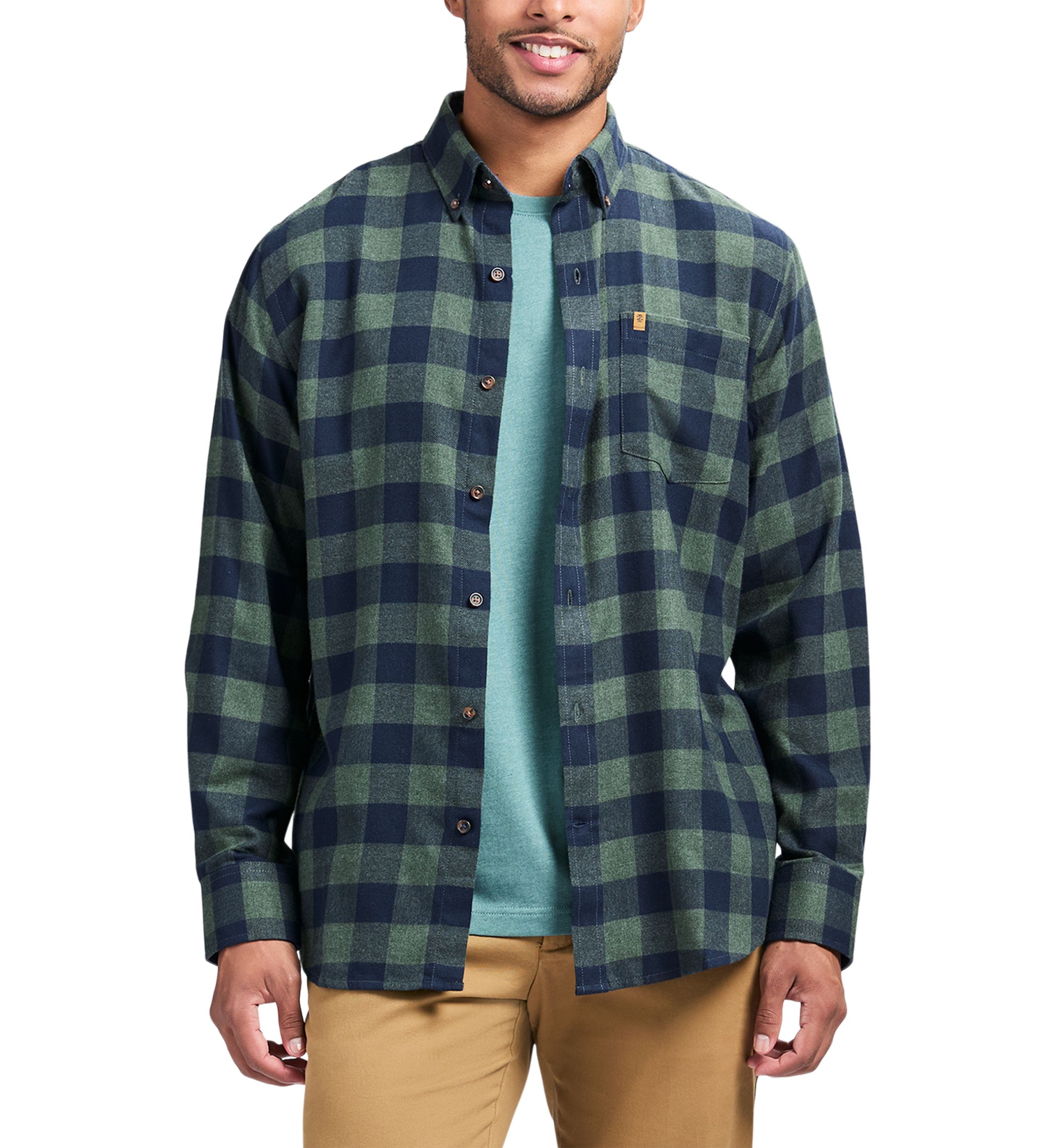 Gingham Printed Button Down Flannel Shirt