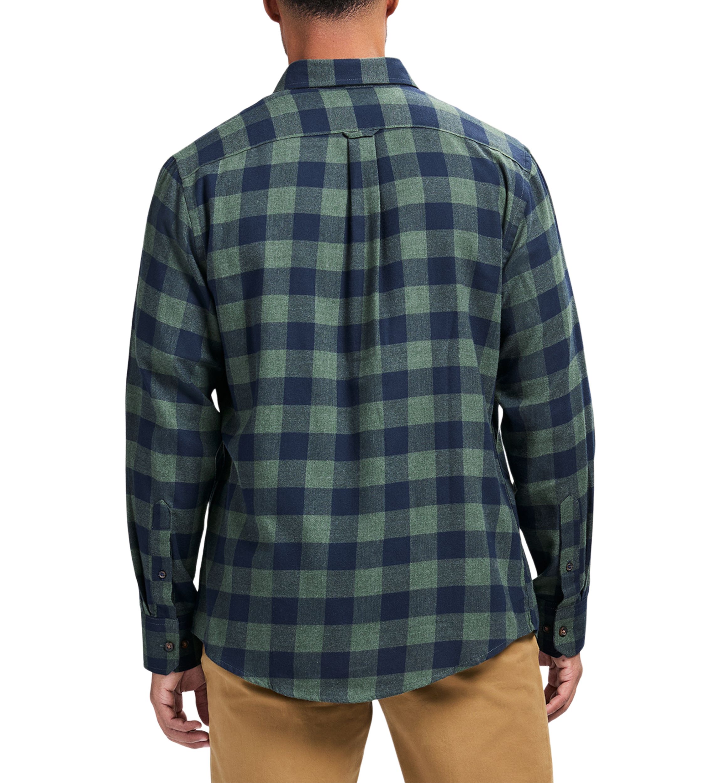 Gingham Printed Button Down Flannel Shirt