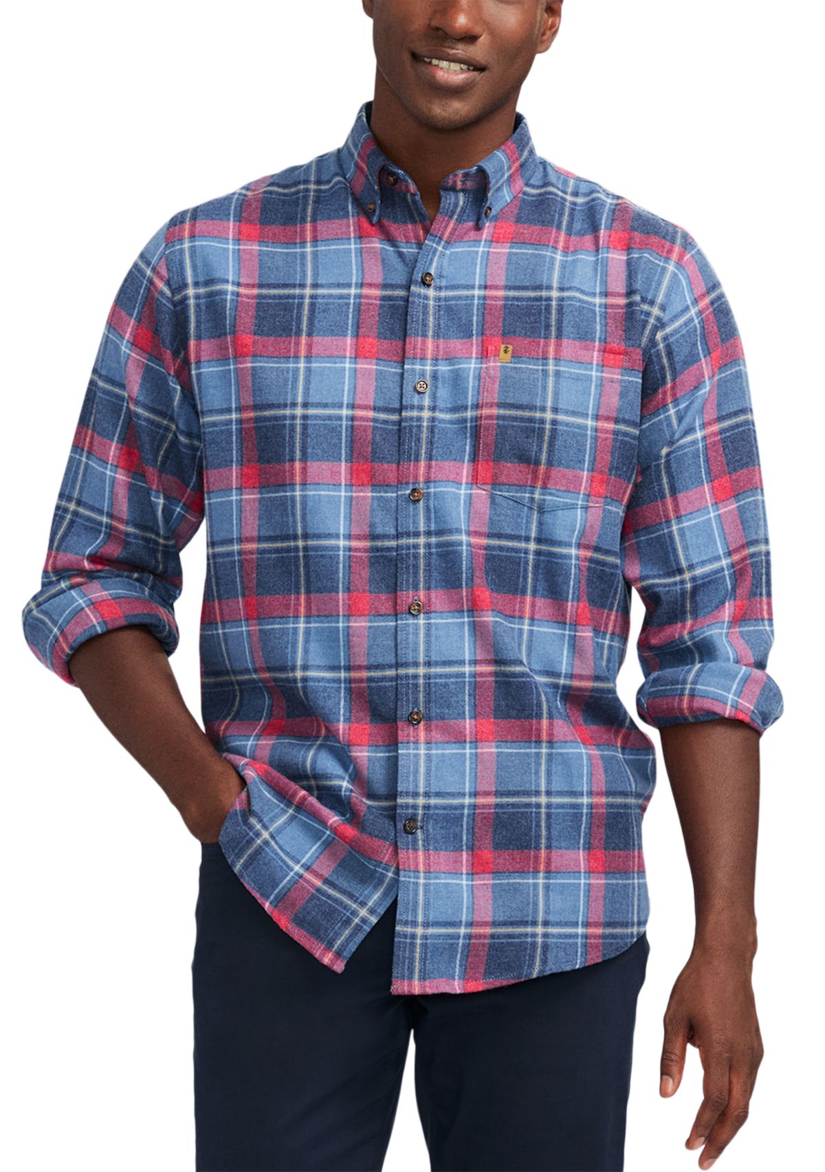 Plaid Printed Button Down Flannel Shirt
