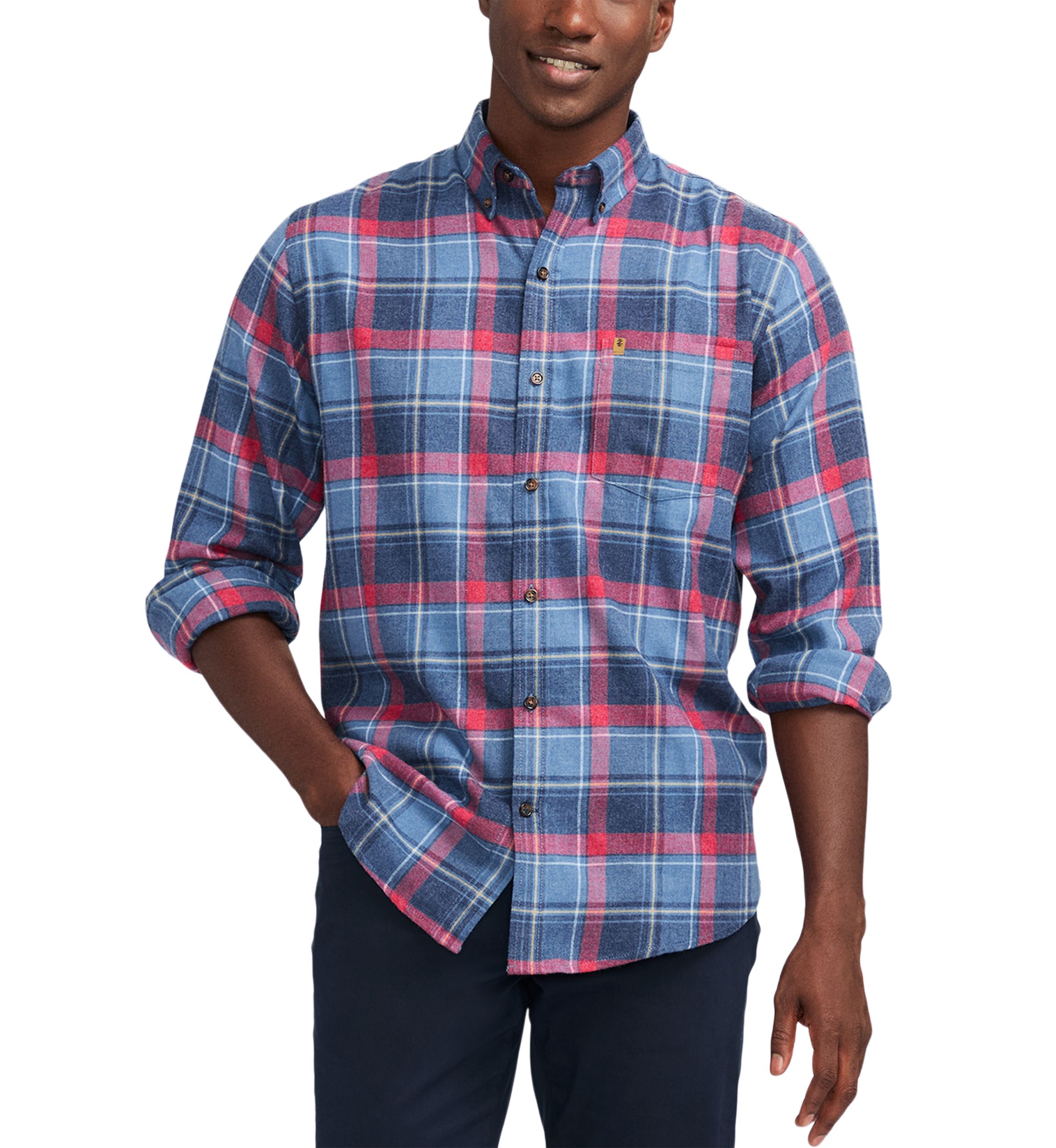 Plaid Printed Button Down Flannel Shirt