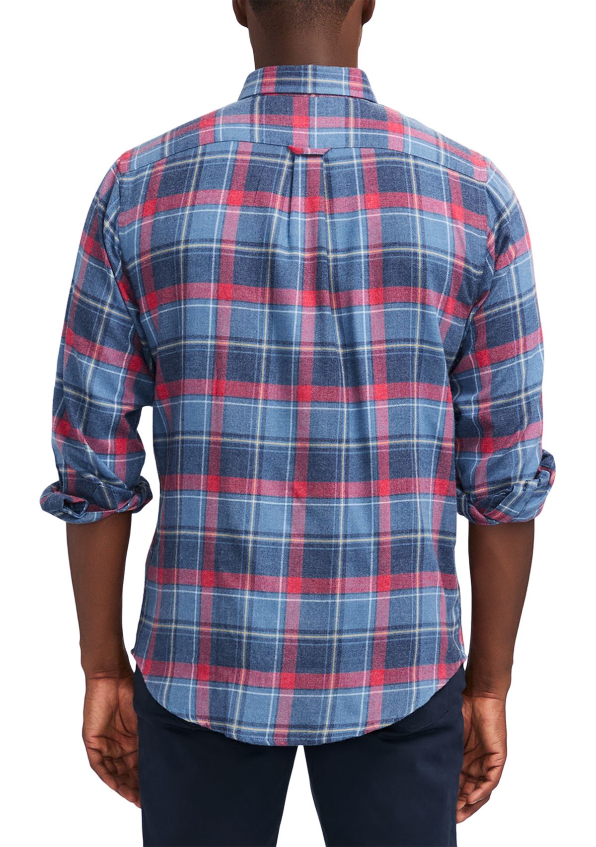 Plaid Printed Button Down Flannel Shirt
