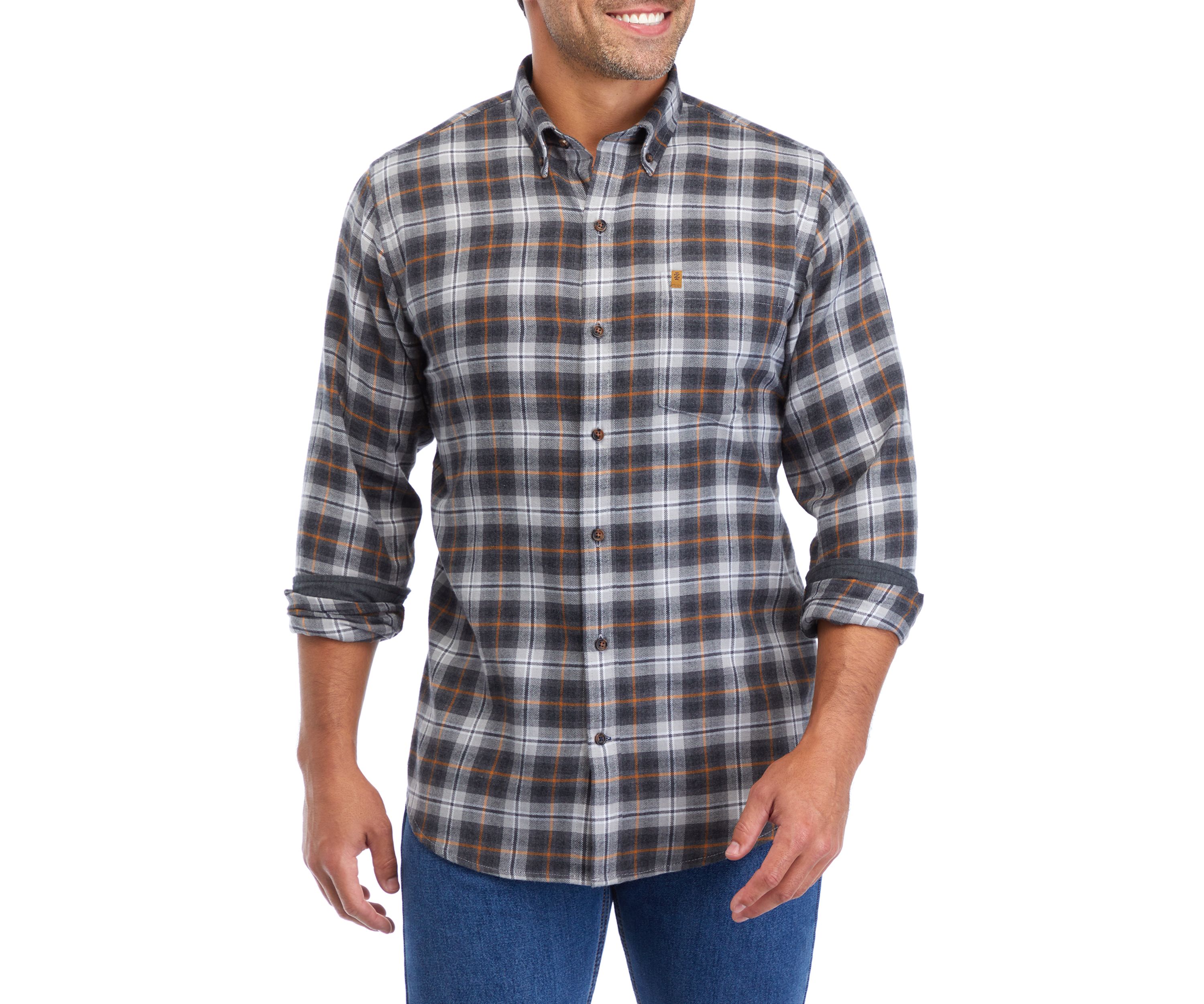 Plaid Printed Button Down Flannel Shirt
