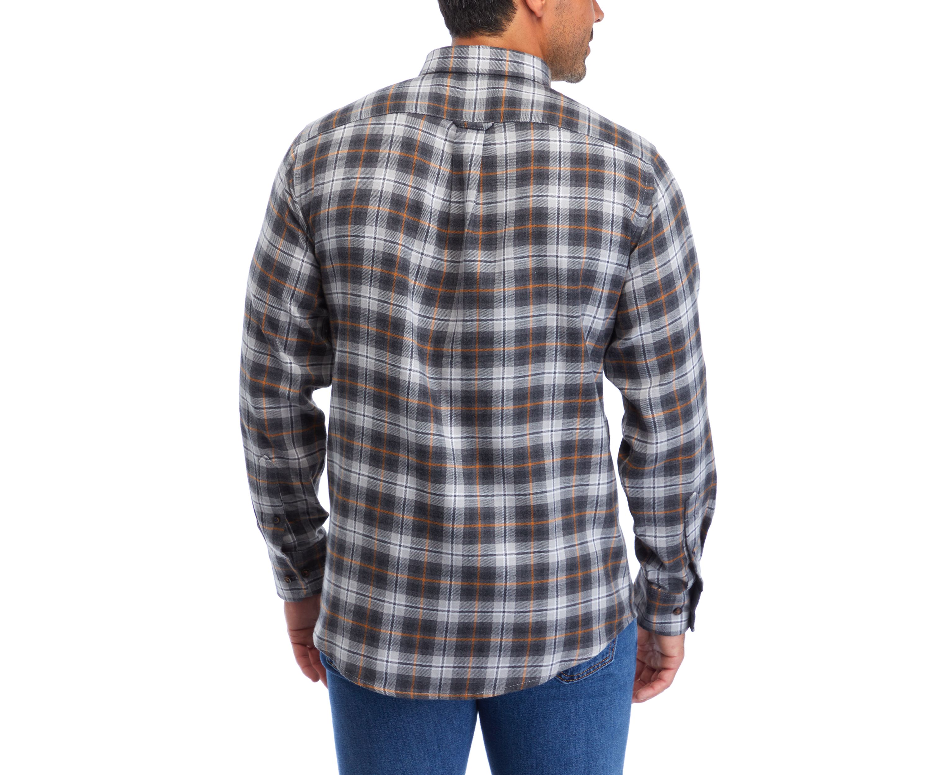 Plaid Printed Button Down Flannel Shirt