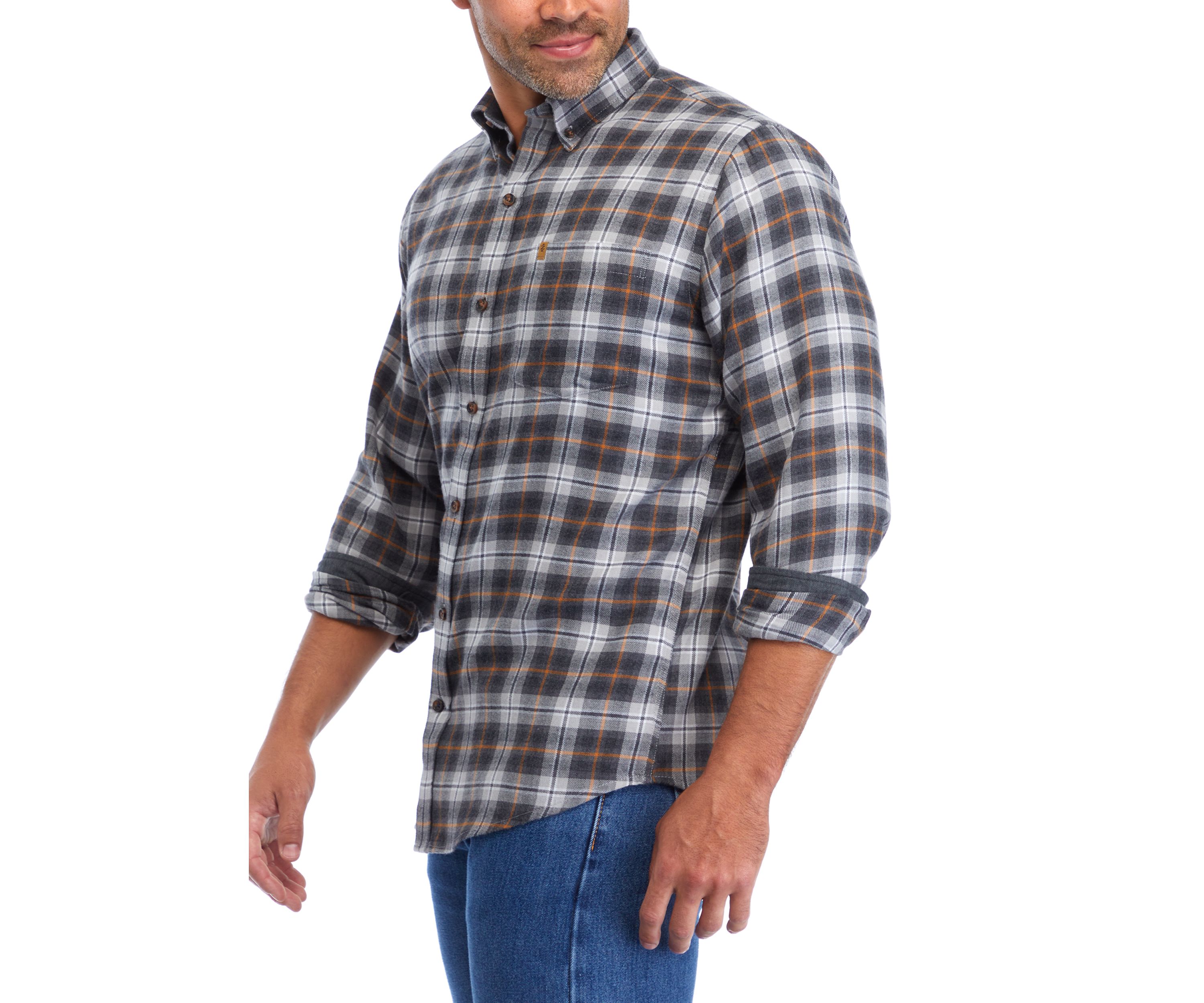 Plaid Printed Button Down Flannel Shirt