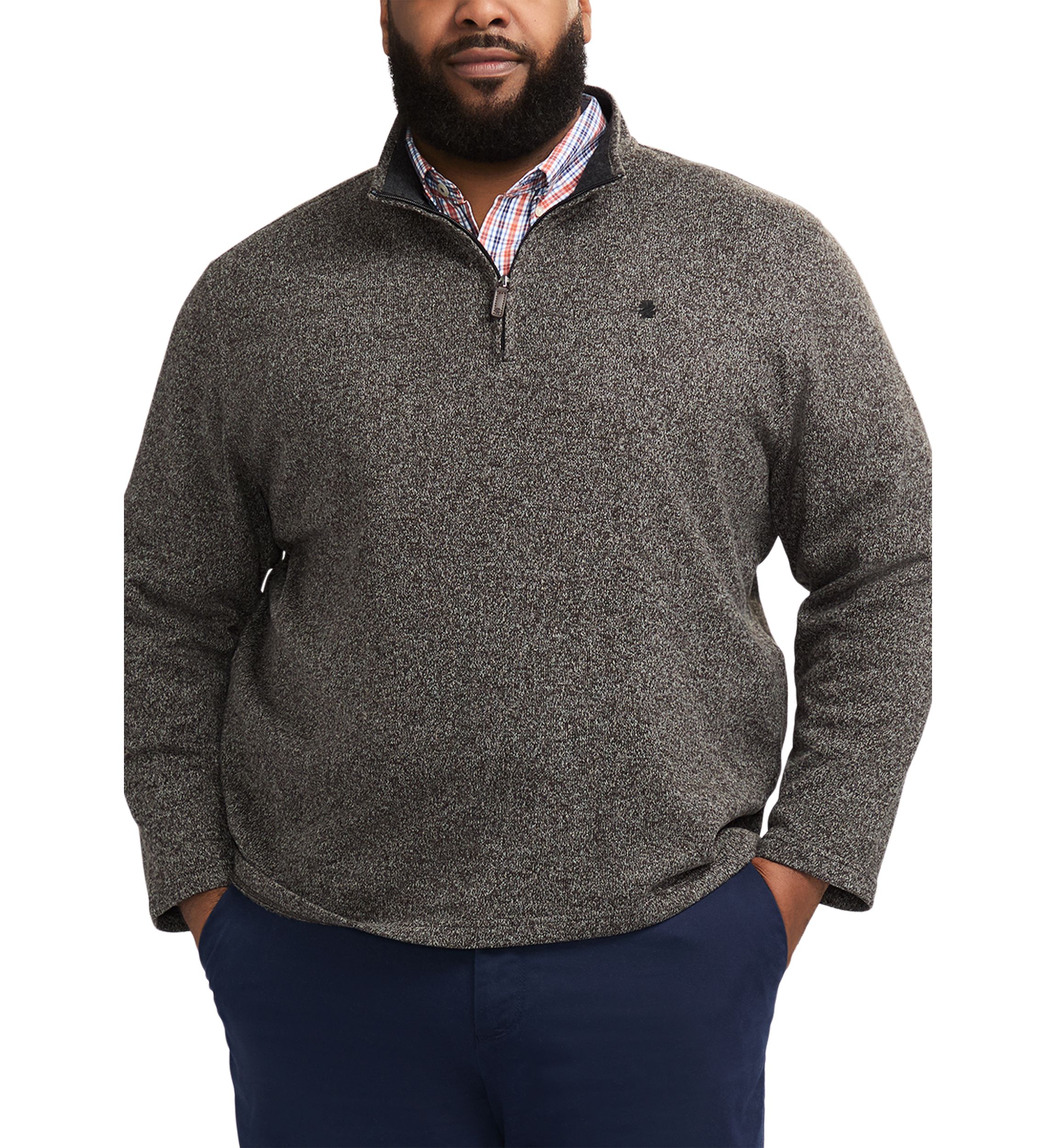 Big & Tall Sweater Fleece 1/4 Zip Pullover