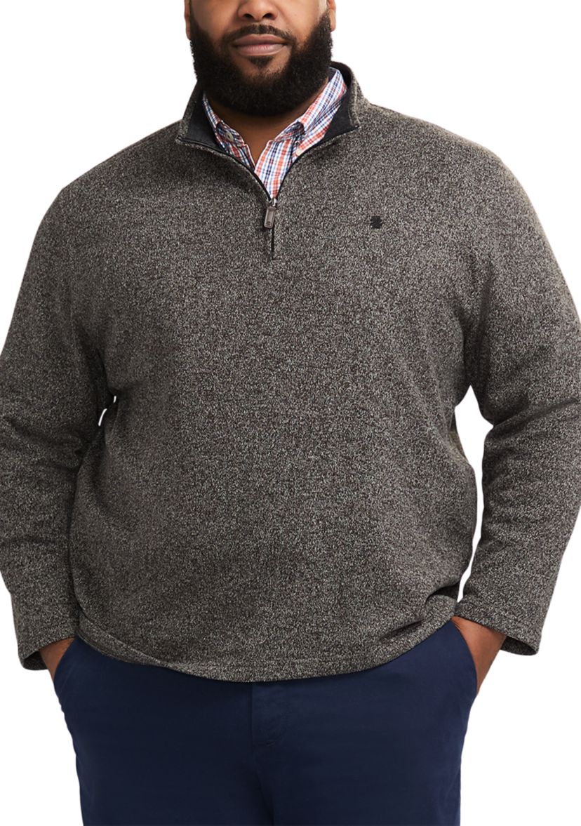 Big & Tall Sweater Fleece 1/4 Zip Pullover