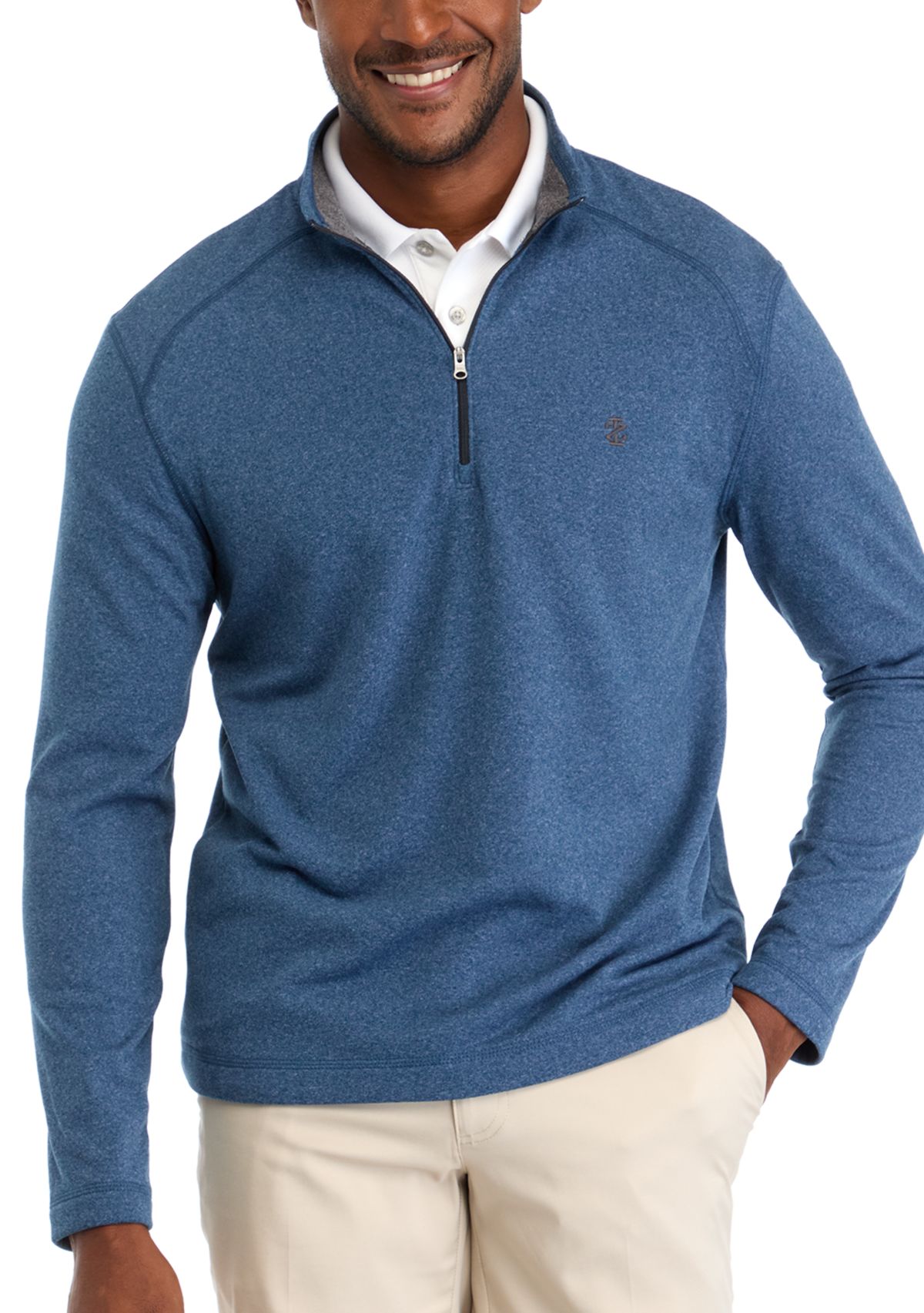 Long Sleeve Salt Dune Micro Fleece Quarter Zip​