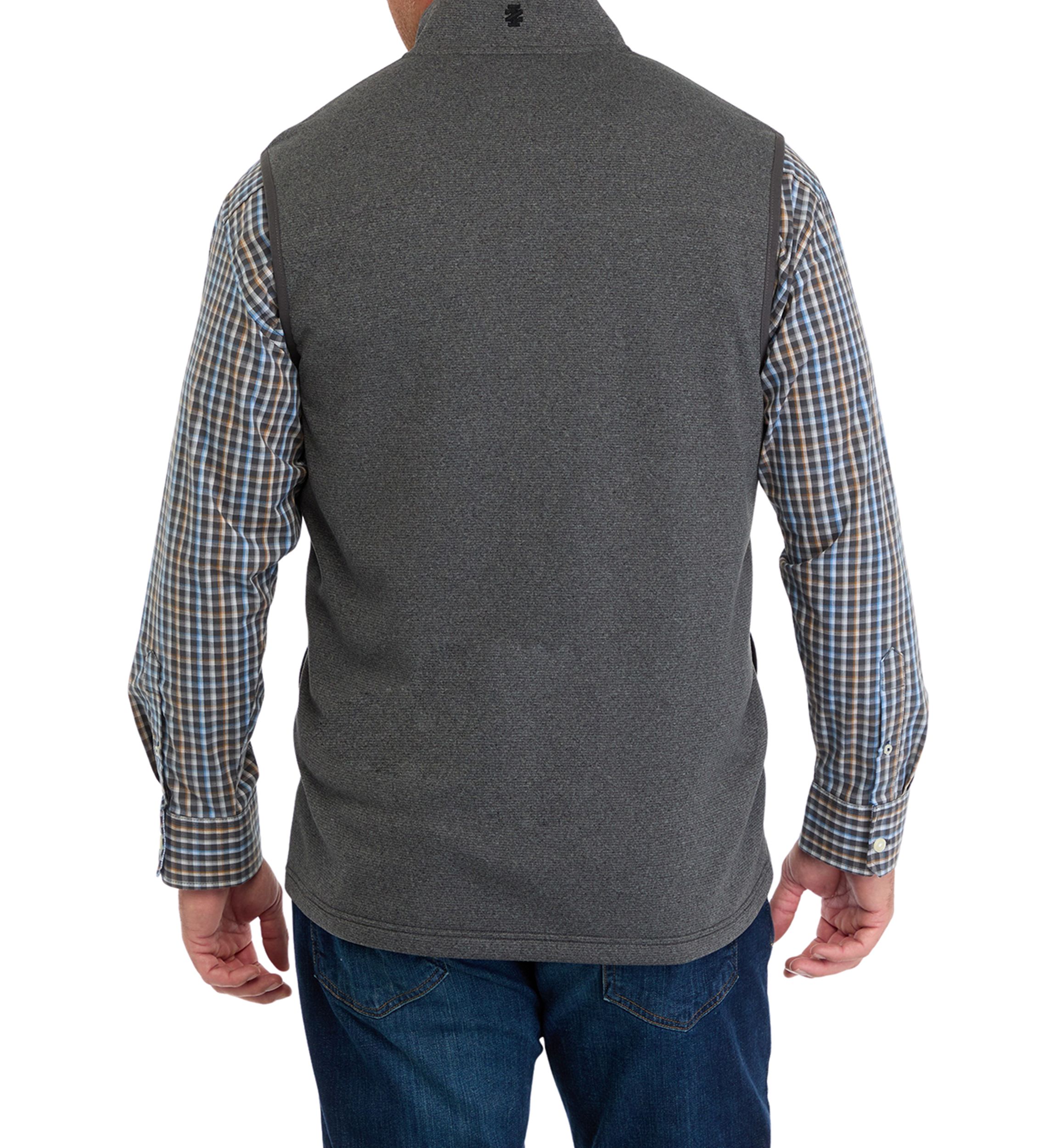 Big & Tall Striped Fleece Vest