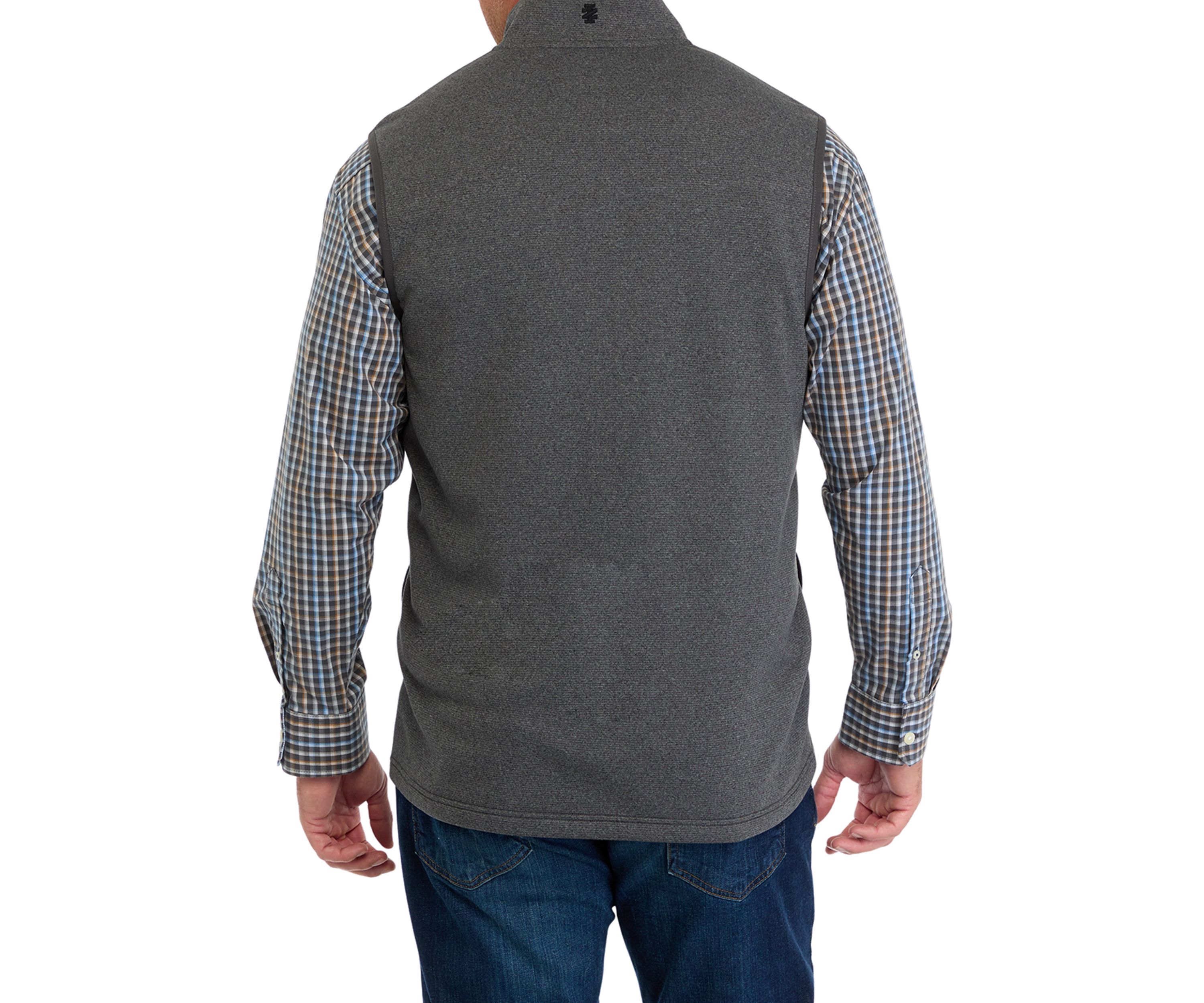 Big & Tall Striped Fleece Vest