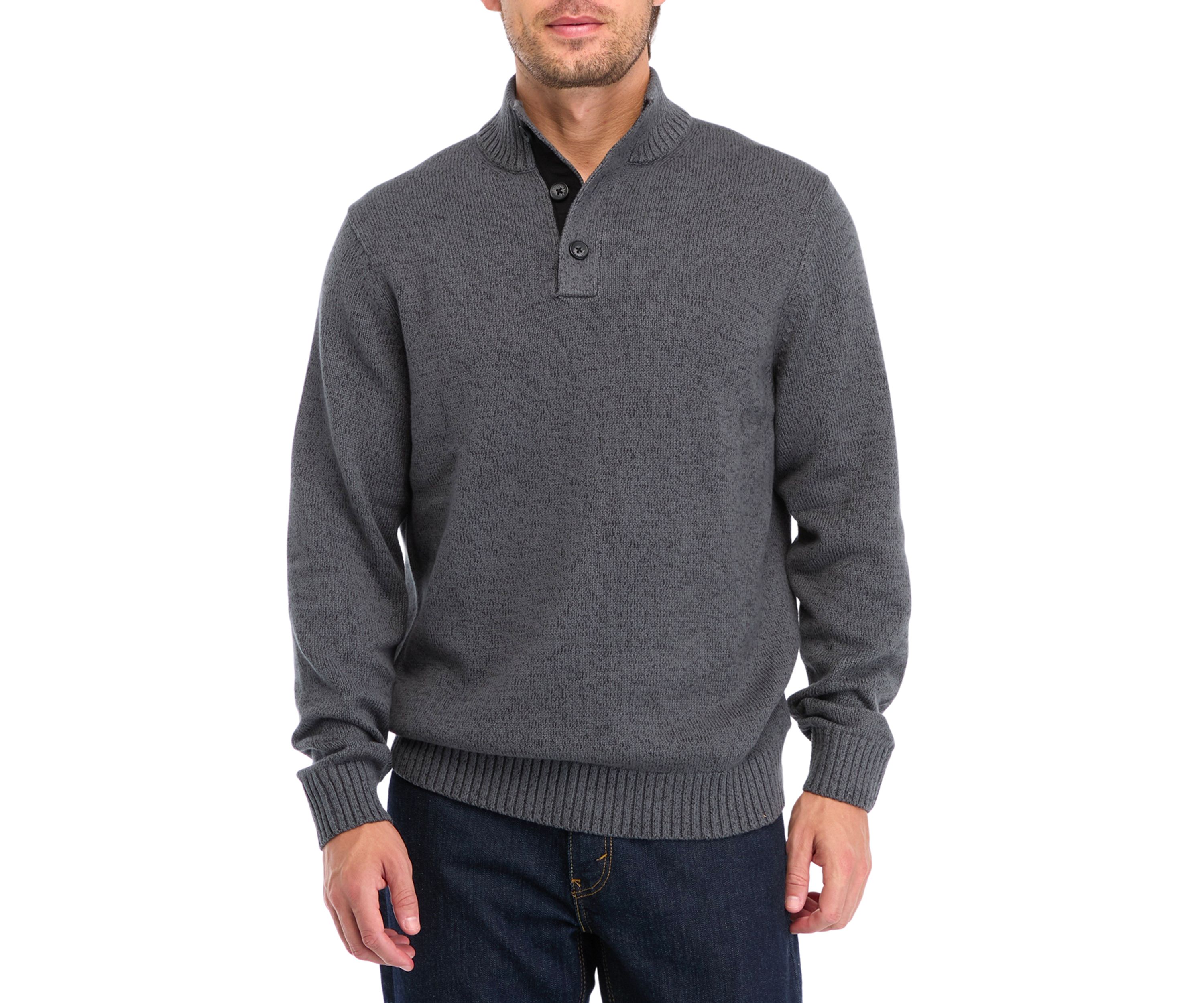 Button Mock Sweater 