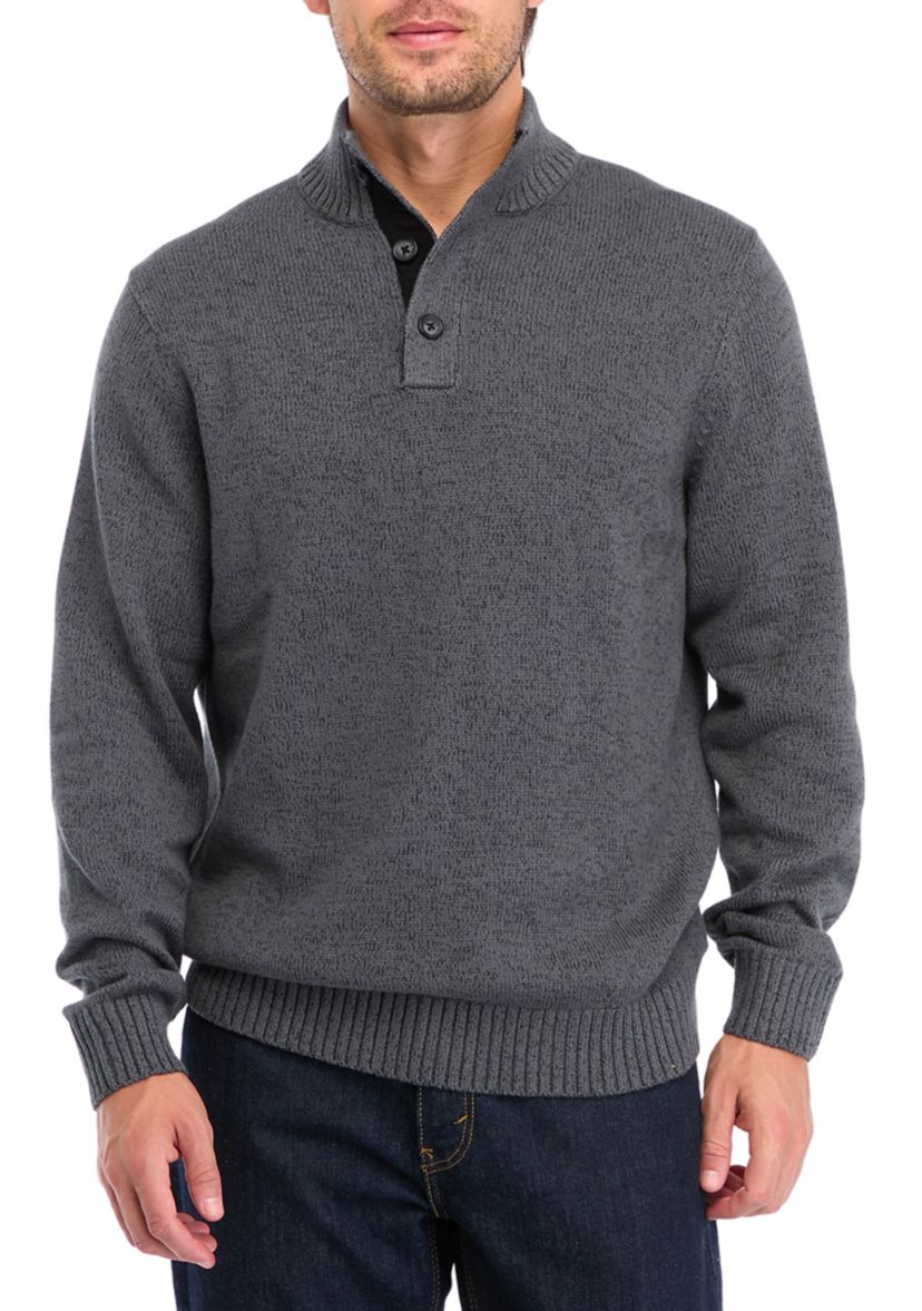 Button Mock Sweater 