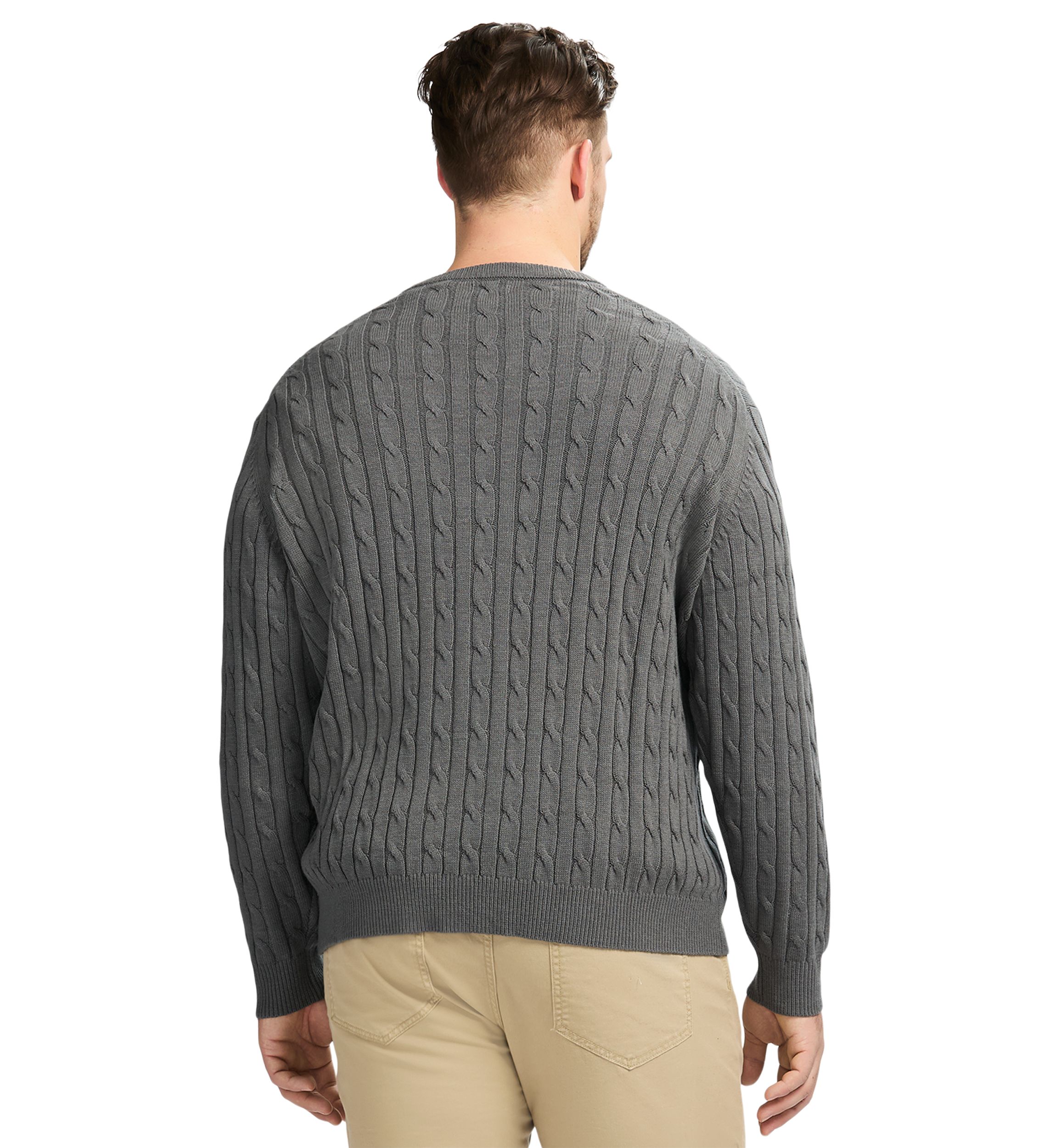Big & Tall Classics Soft Touch Jersey Crew Neck Sweater