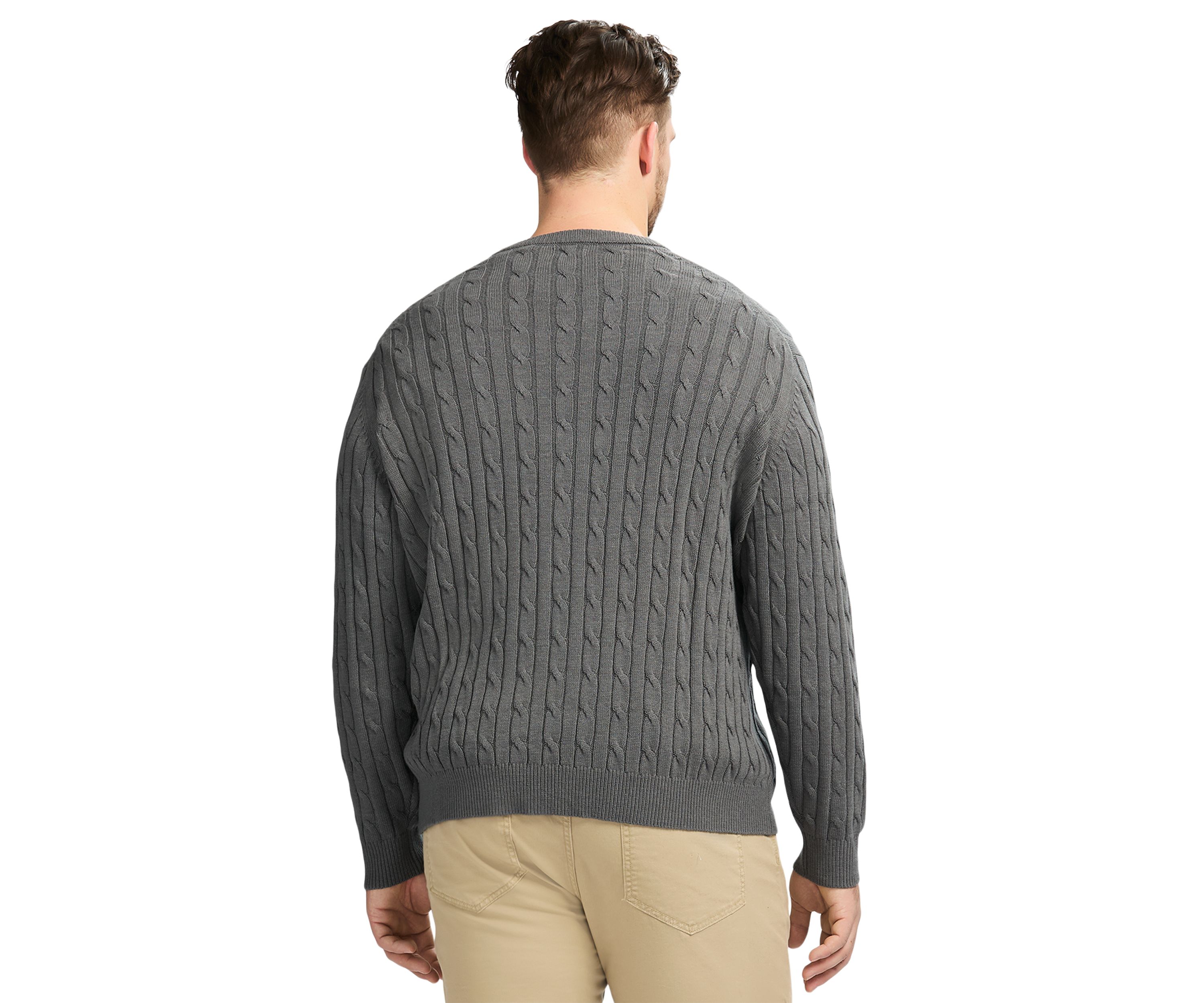 Big & Tall Classics Soft Touch Jersey Crew Neck Sweater