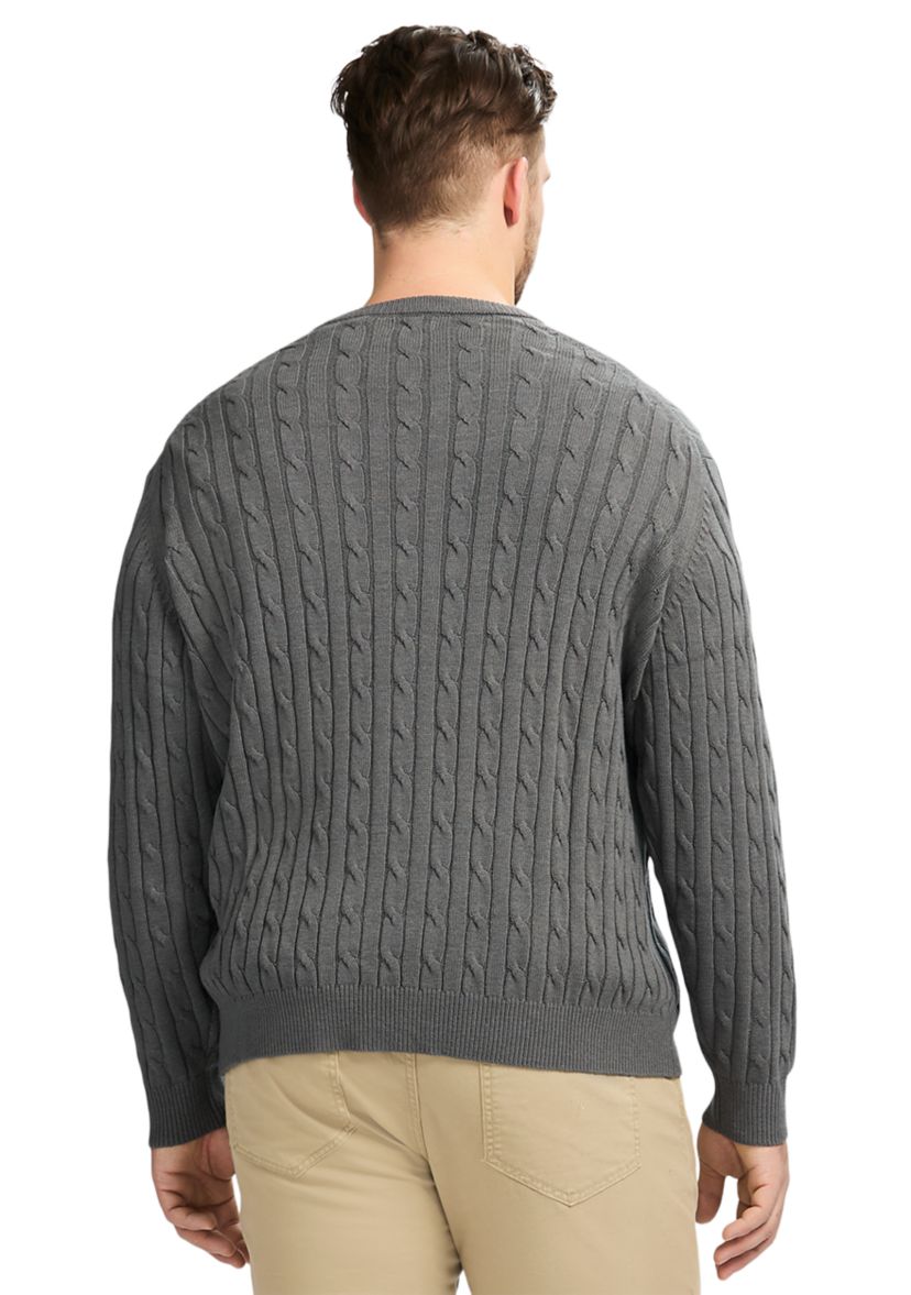 Big & Tall Classics Soft Touch Jersey Crew Neck Sweater