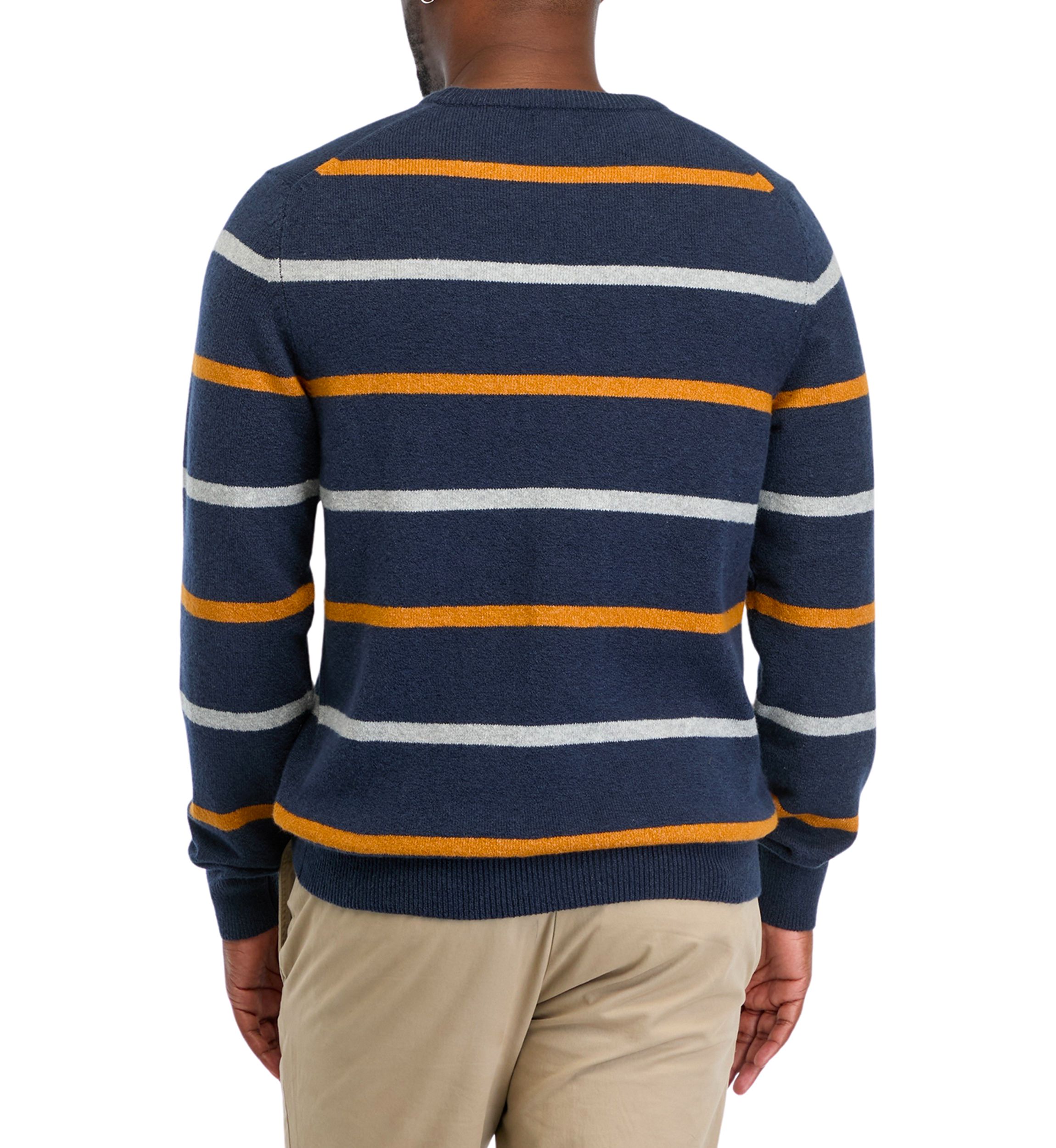 Classic Chest Stripe Crew Neck Sweater