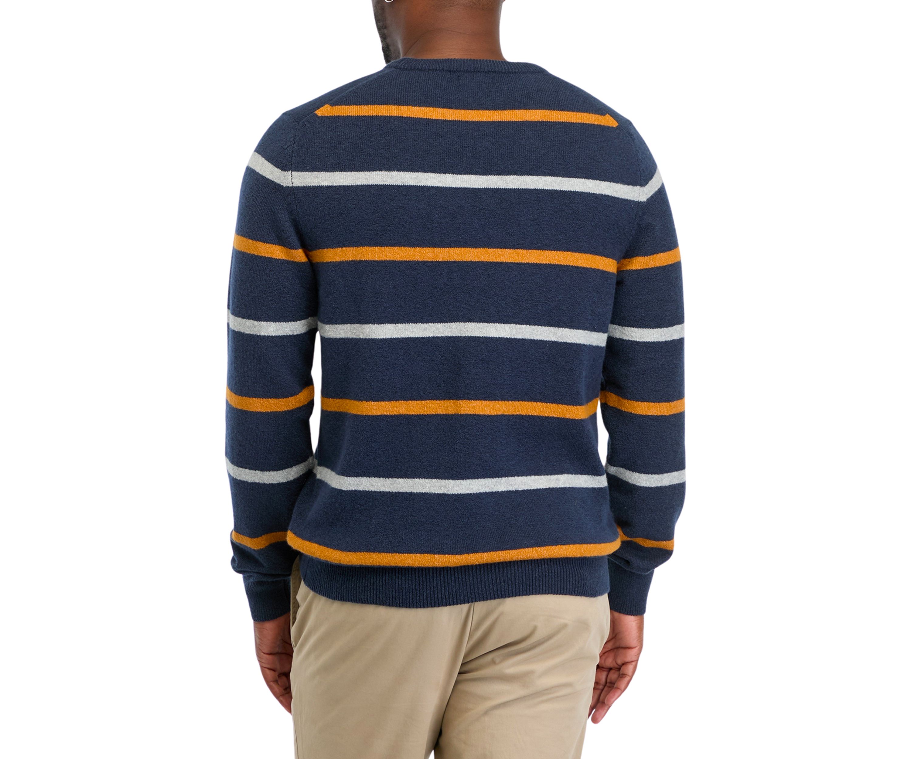 Classic Chest Stripe Crew Neck Sweater