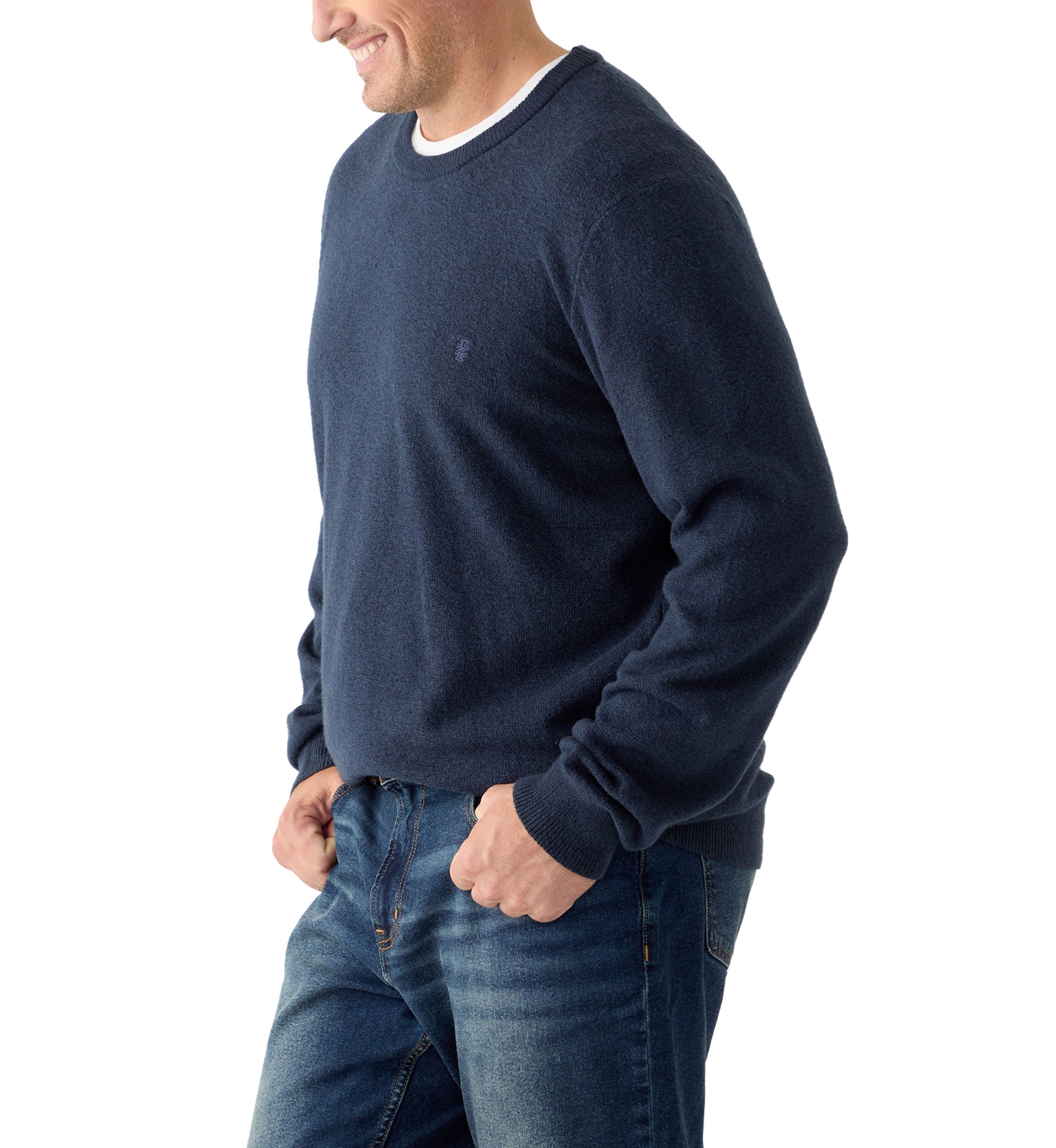 Big & Tall Soft Touch Jersey Crew Neck Sweater