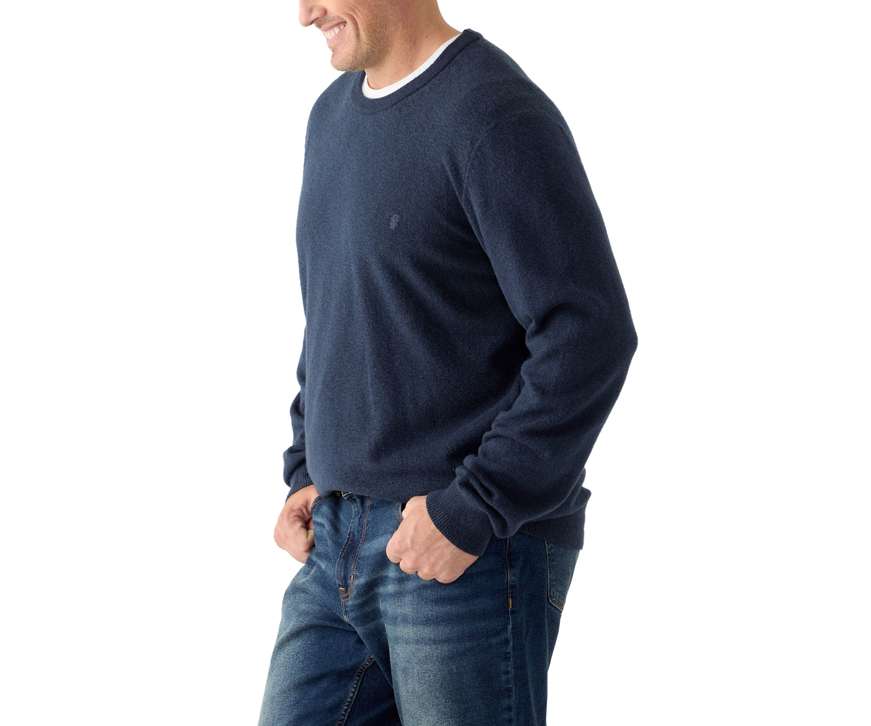 Big & Tall Soft Touch Jersey Crew Neck Sweater