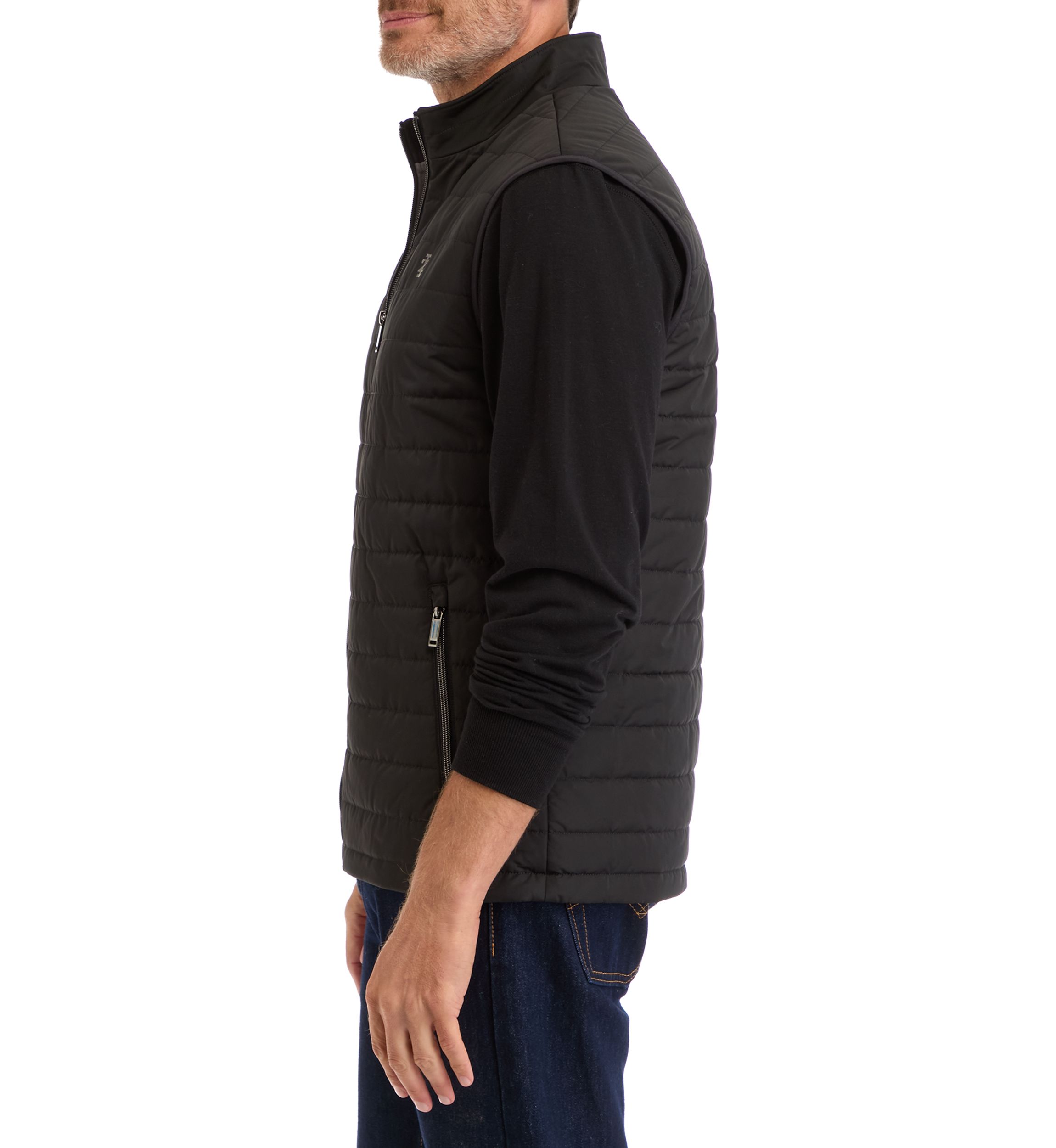 Solid Quilted Vest