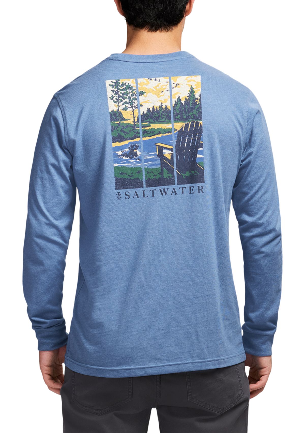 Long Sleeve Saltwater Graphic T-Shirt 