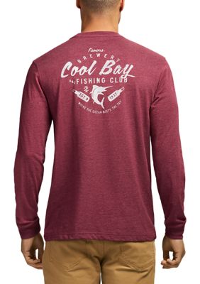 IZOD Men's Long Sleeve Saltwater Graphic T-Shirt