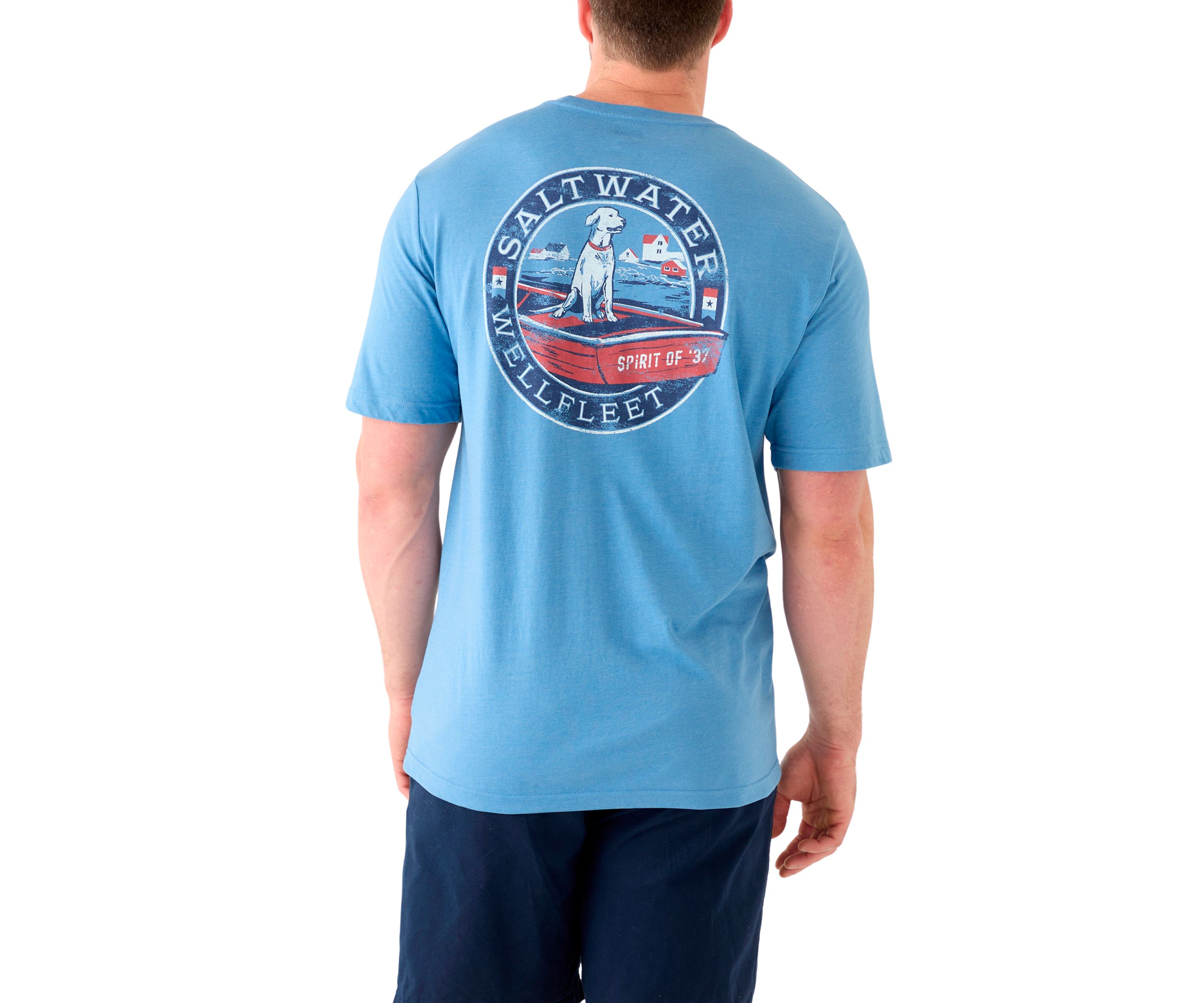 Big & Tall Short Sleeve Coastal Spirit Dog Graphic T-Shirt