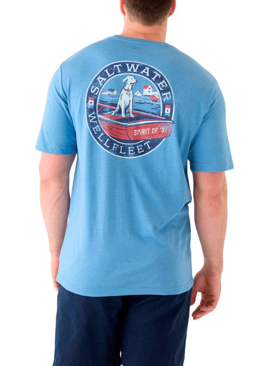 Big & Tall Short Sleeve Coastal Spirit Dog Graphic T-Shirt