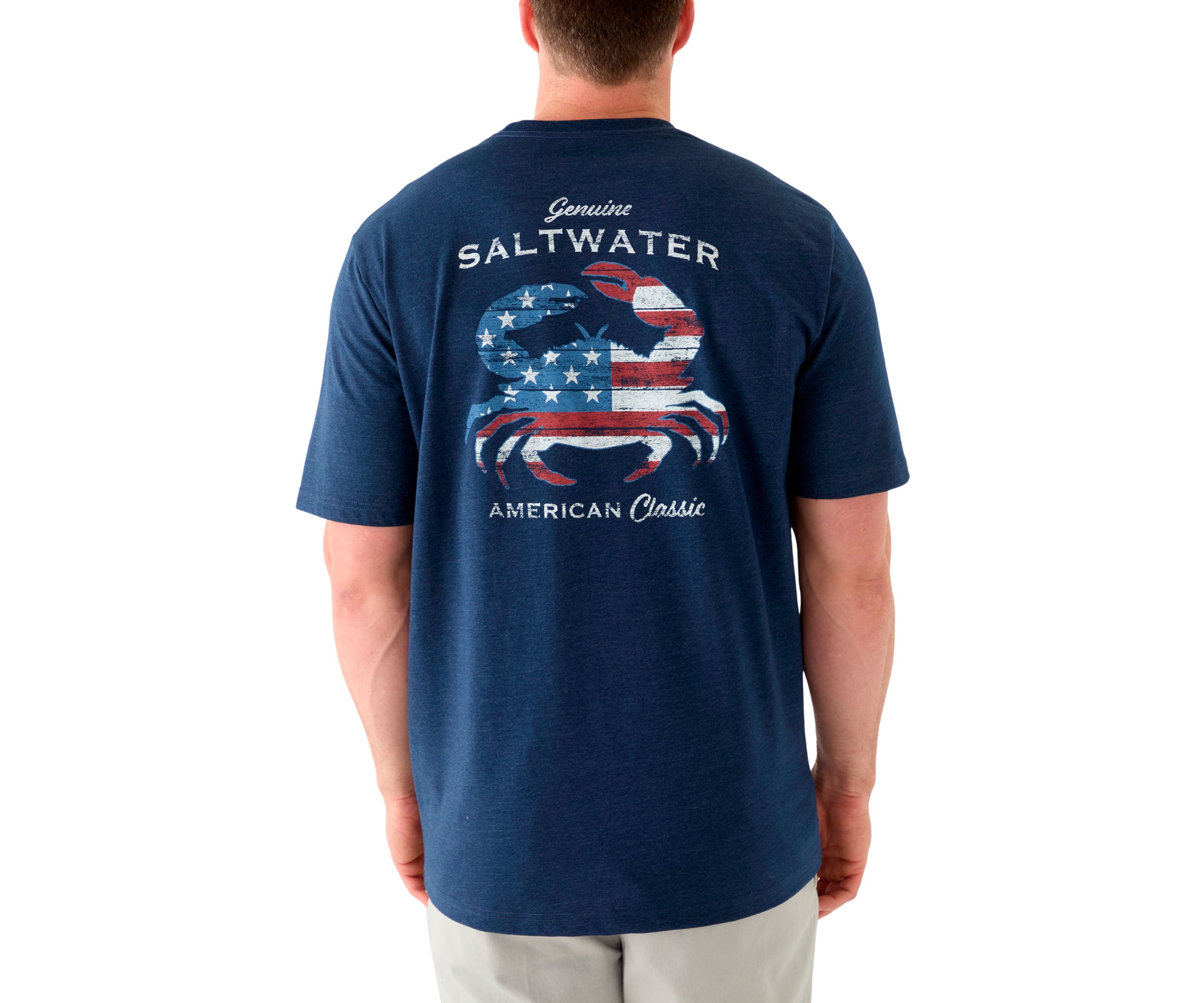 Big & Tall Short Sleeve Stars Crab Graphic T-Shirt