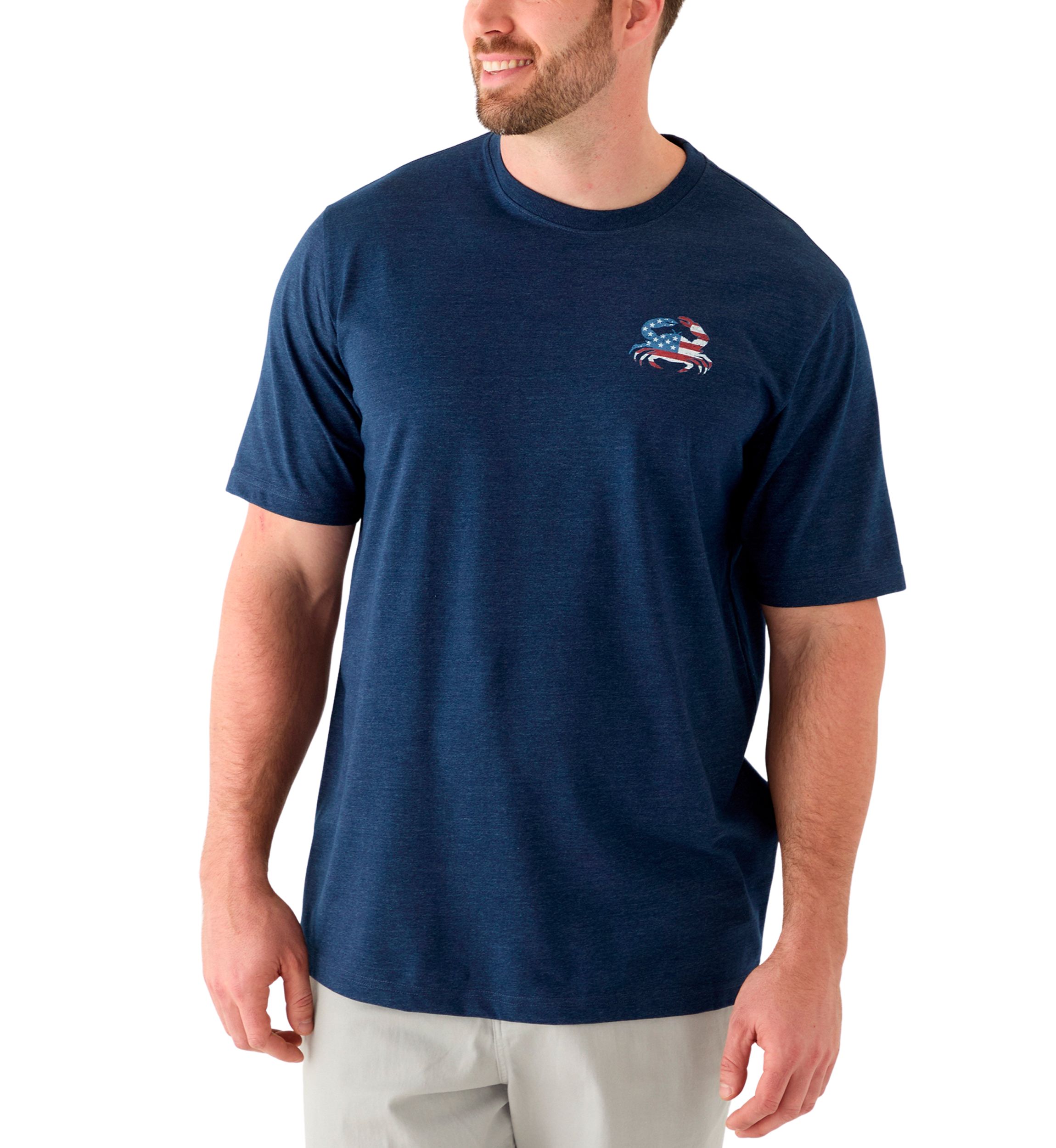 Big & Tall Short Sleeve Stars Crab Graphic T-Shirt