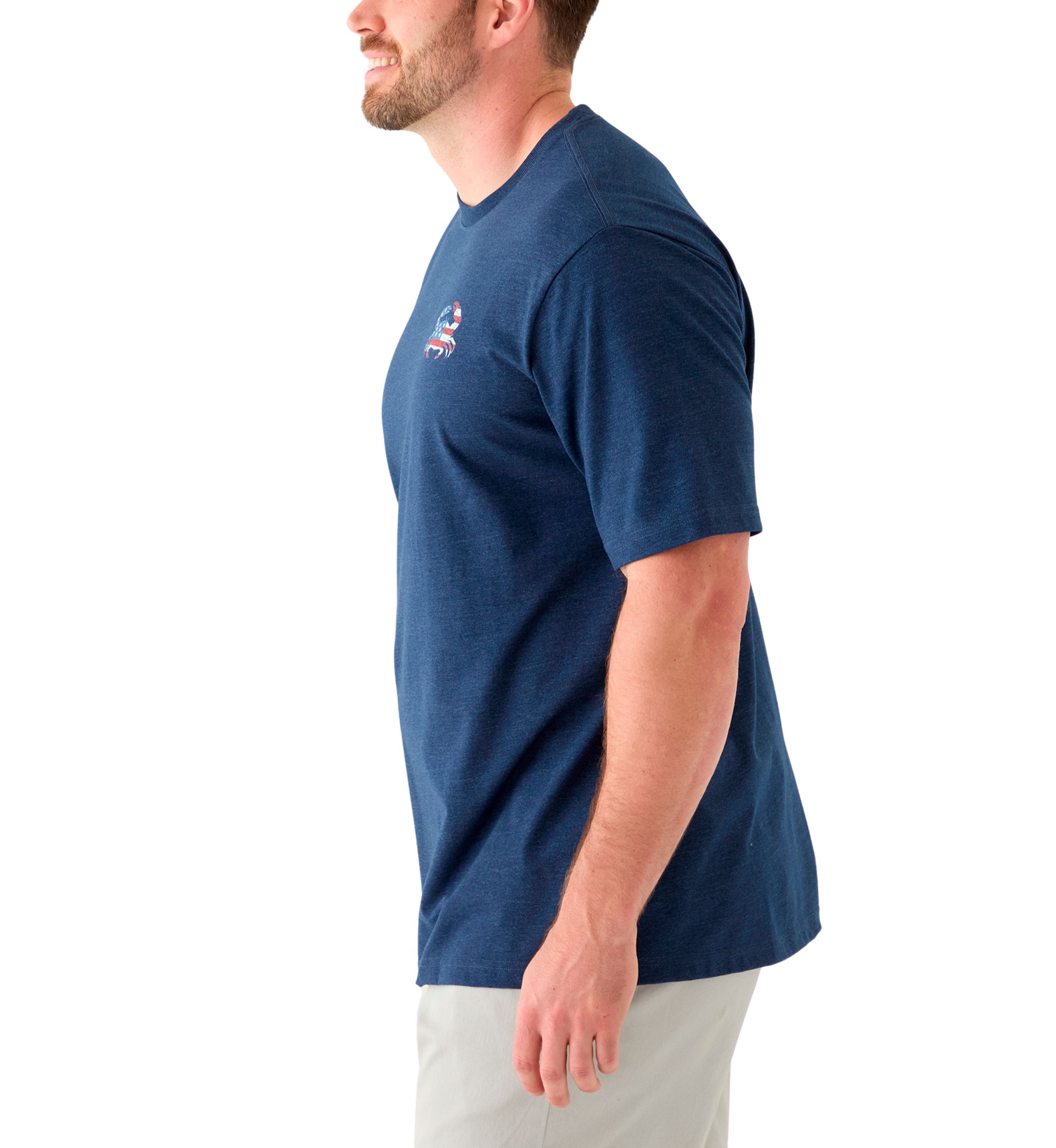 Big & Tall Short Sleeve Stars Crab Graphic T-Shirt