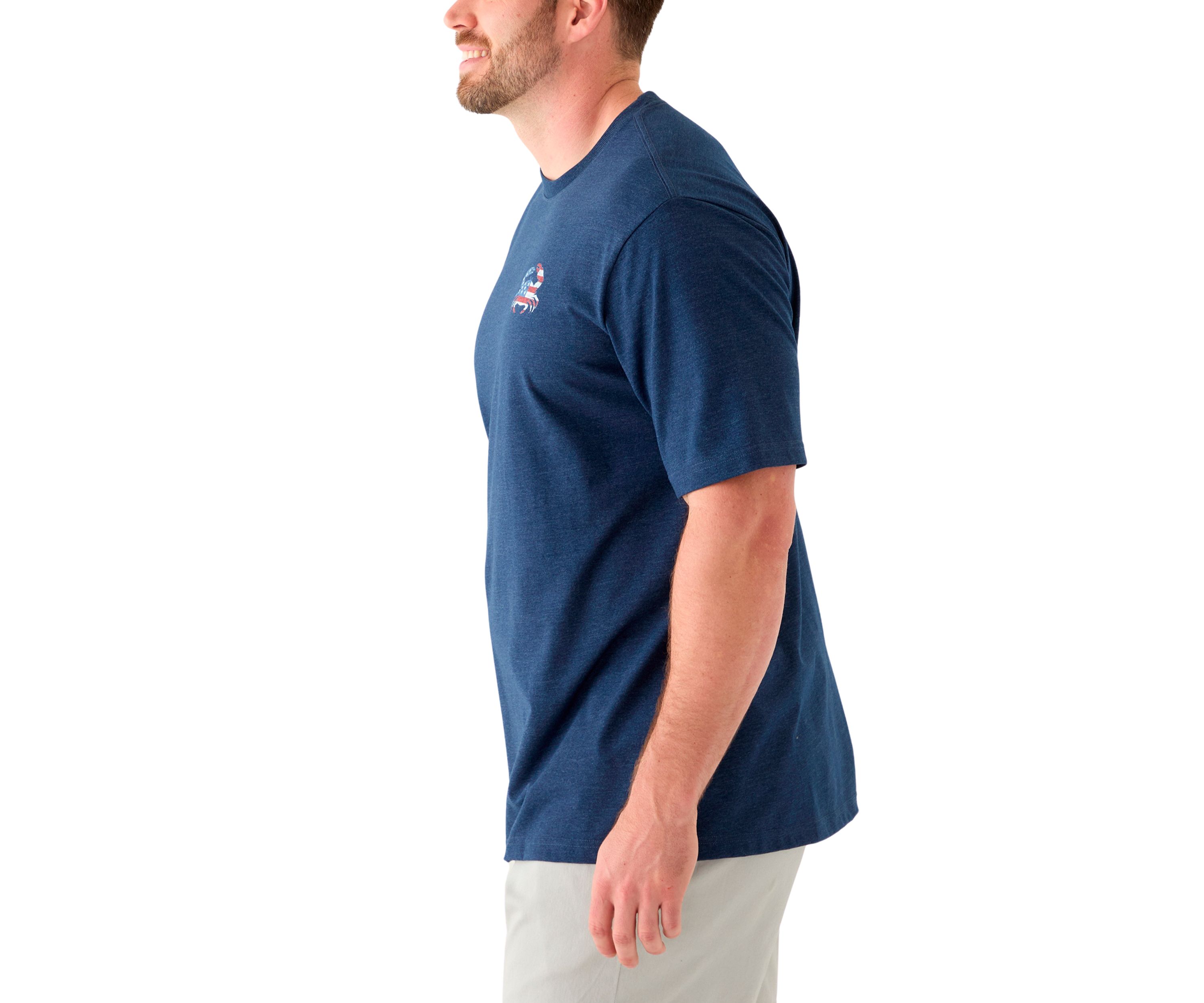 Big & Tall Short Sleeve Stars Crab Graphic T-Shirt