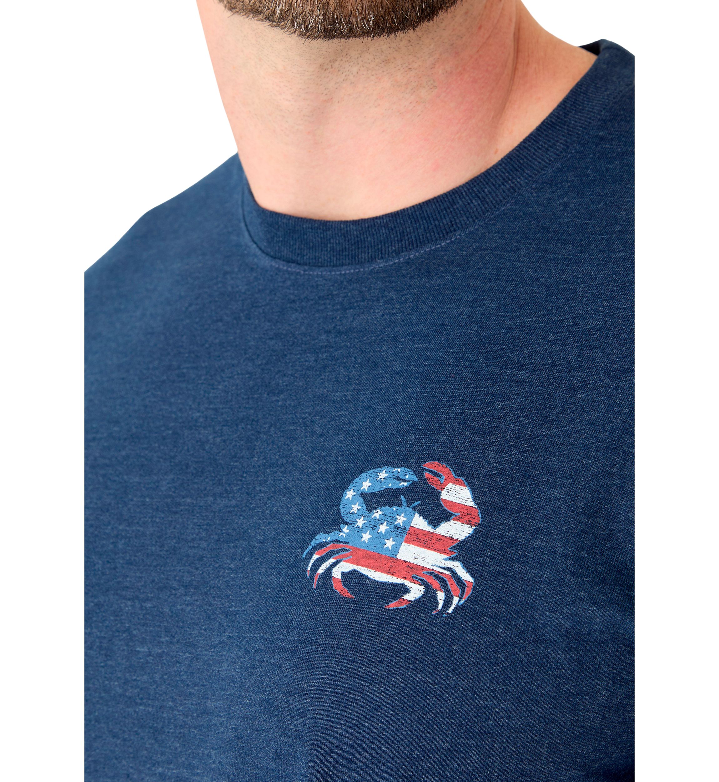 Big & Tall Short Sleeve Stars Crab Graphic T-Shirt