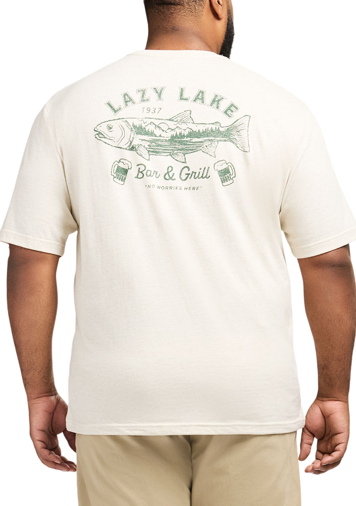 Big & Tall Short Sleeve Saltwater Graphic T-Shirt 