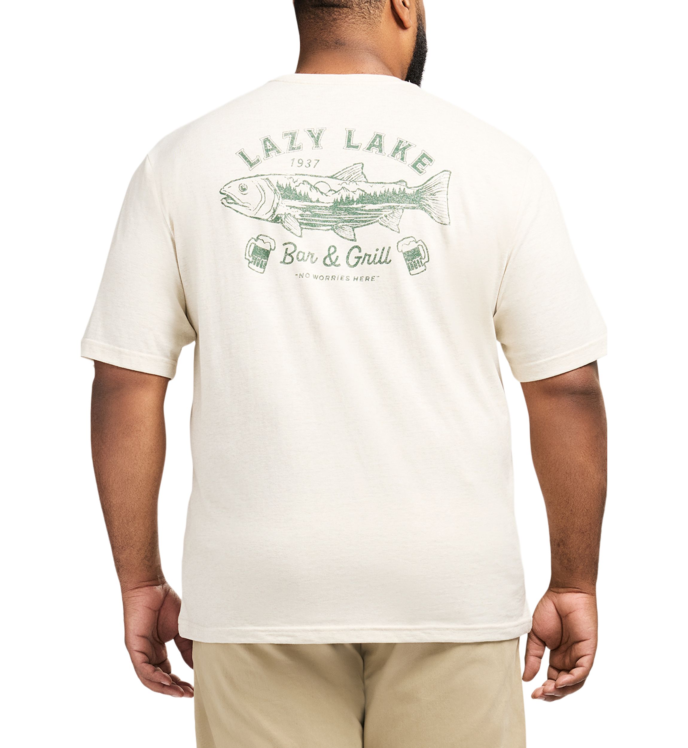 Big & Tall Short Sleeve Saltwater Graphic T-Shirt 