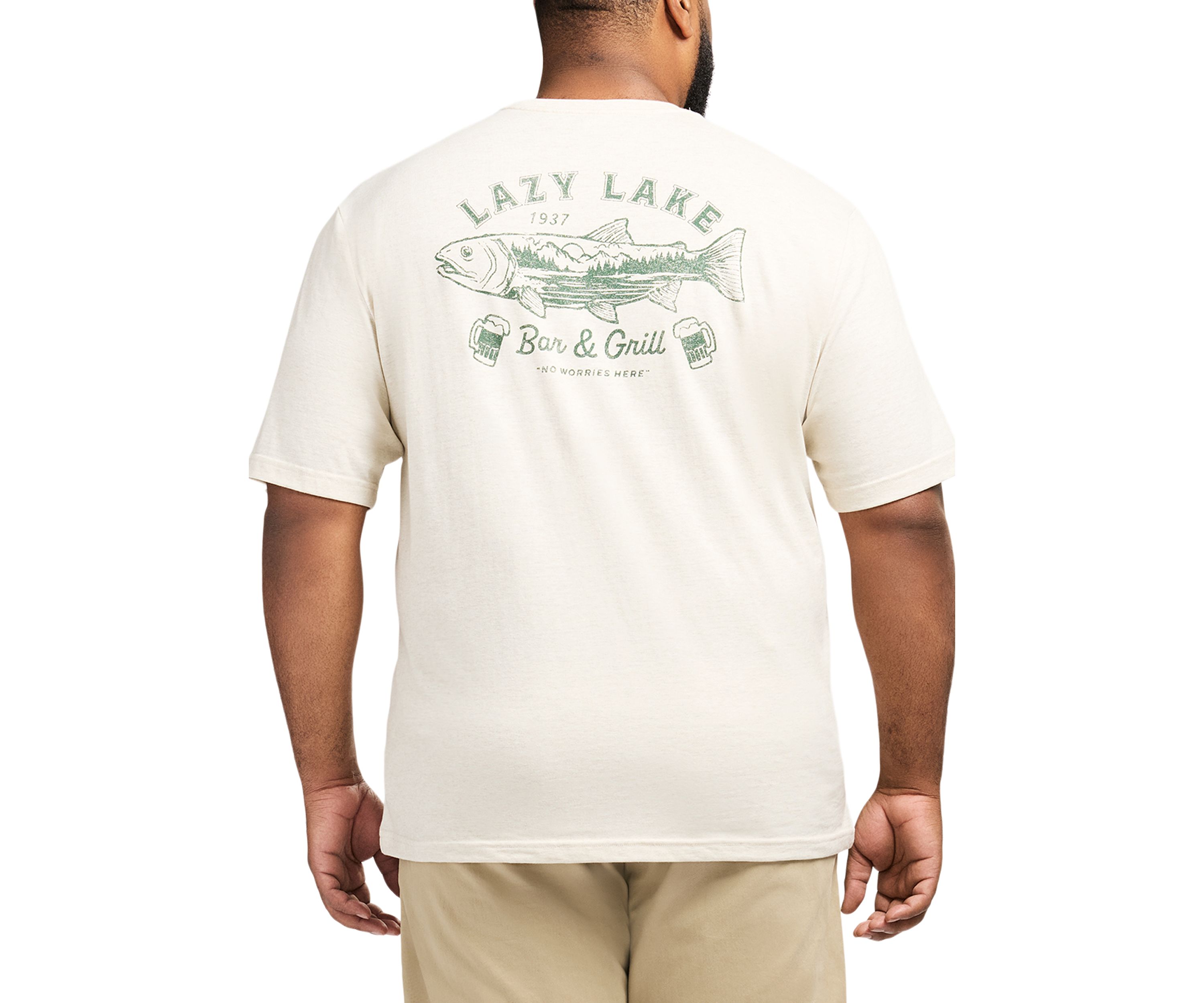 Big & Tall Short Sleeve Saltwater Graphic T-Shirt 