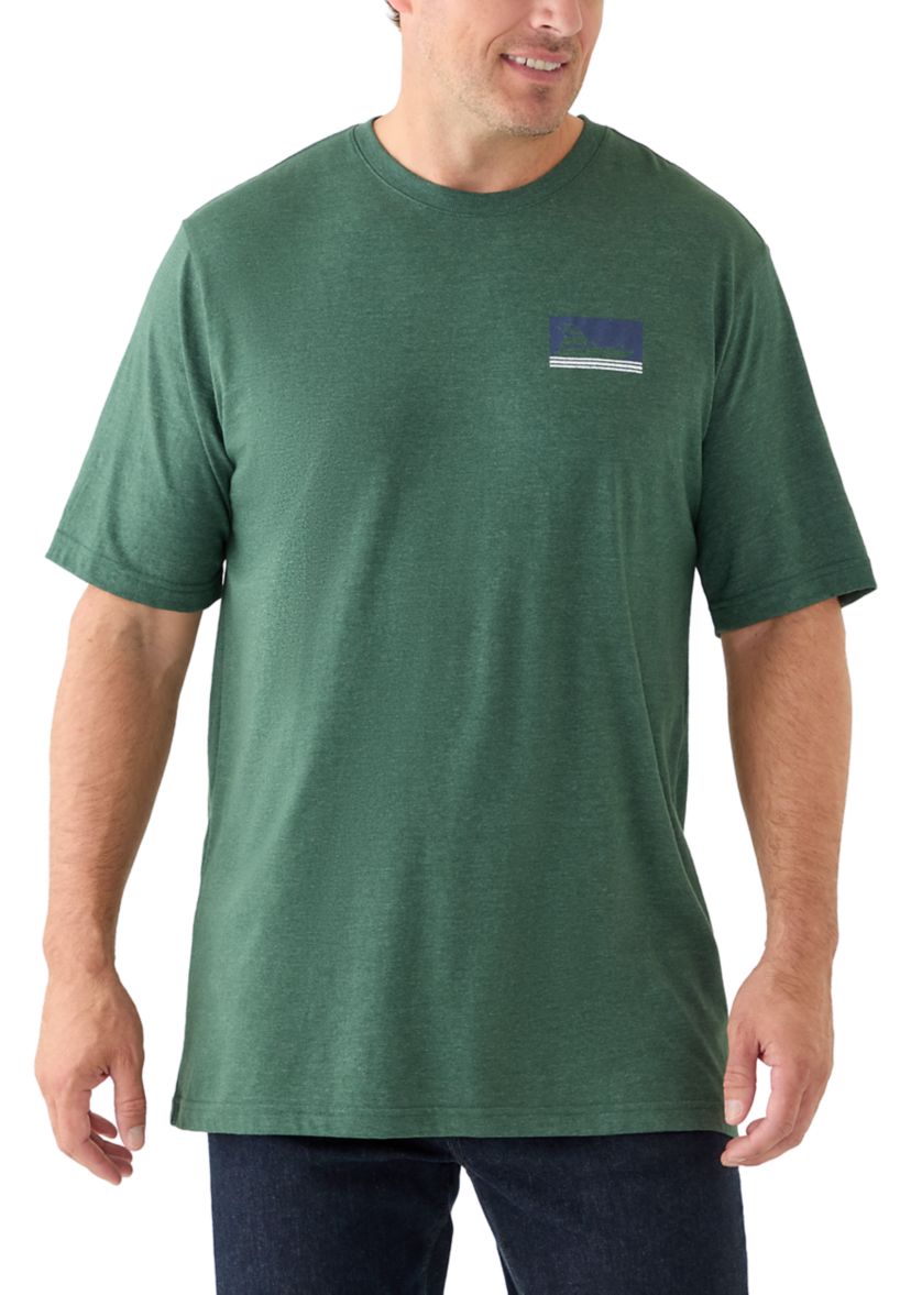 Big & Tall Shirt Sleeve Saltwater Graphic T-Shirt