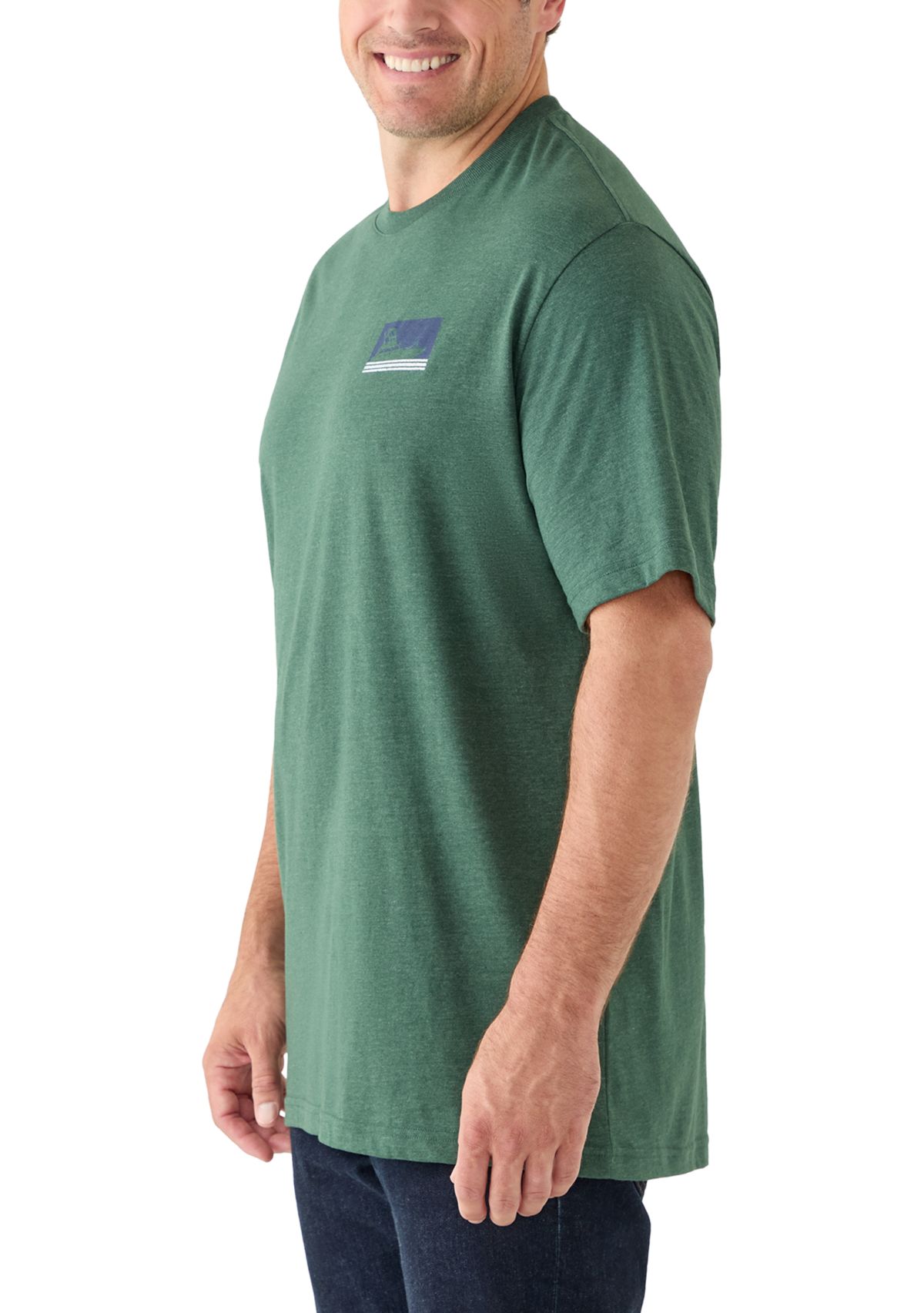 Big & Tall Shirt Sleeve Saltwater Graphic T-Shirt