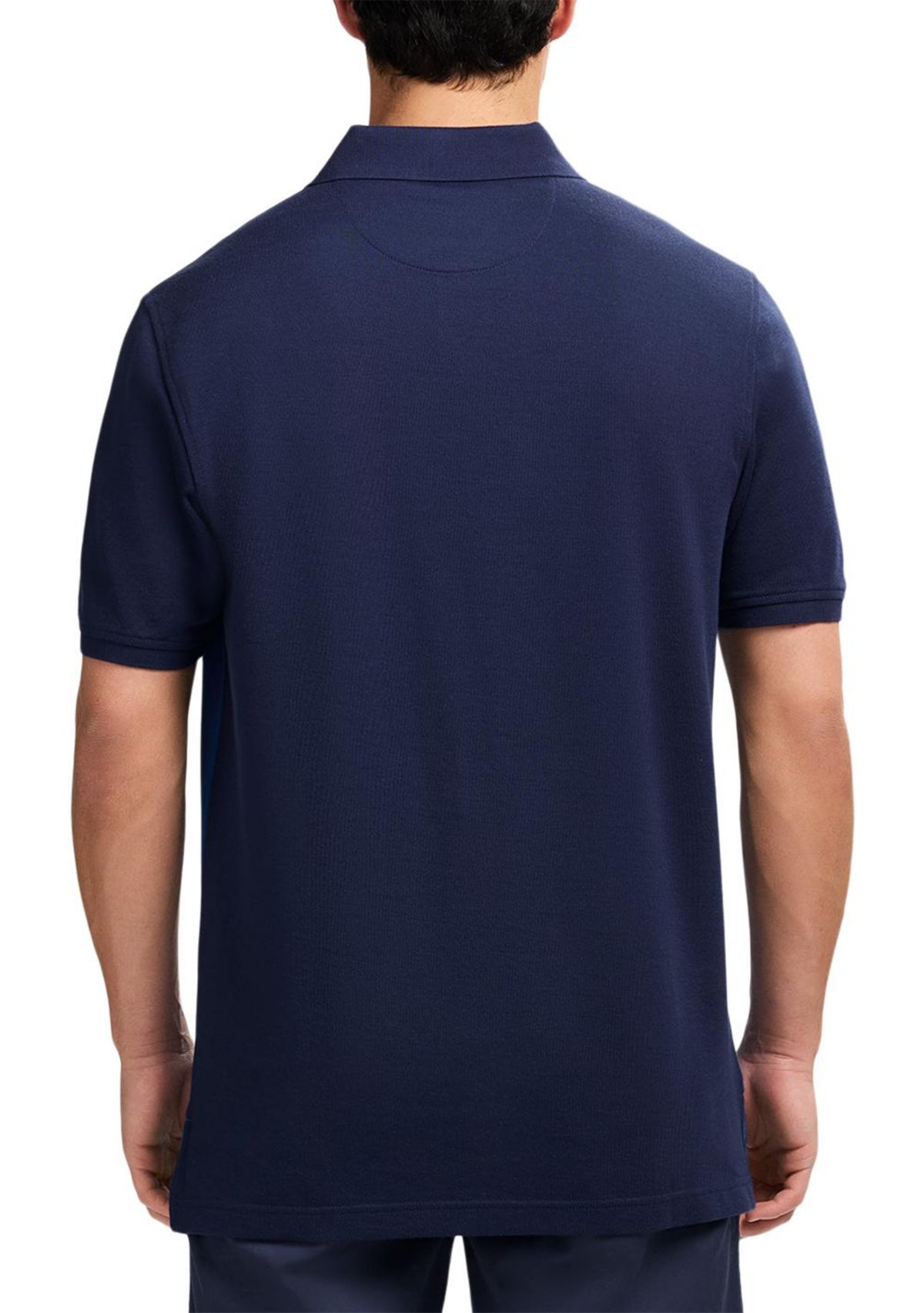 Color Block Stripe Polo Shirt