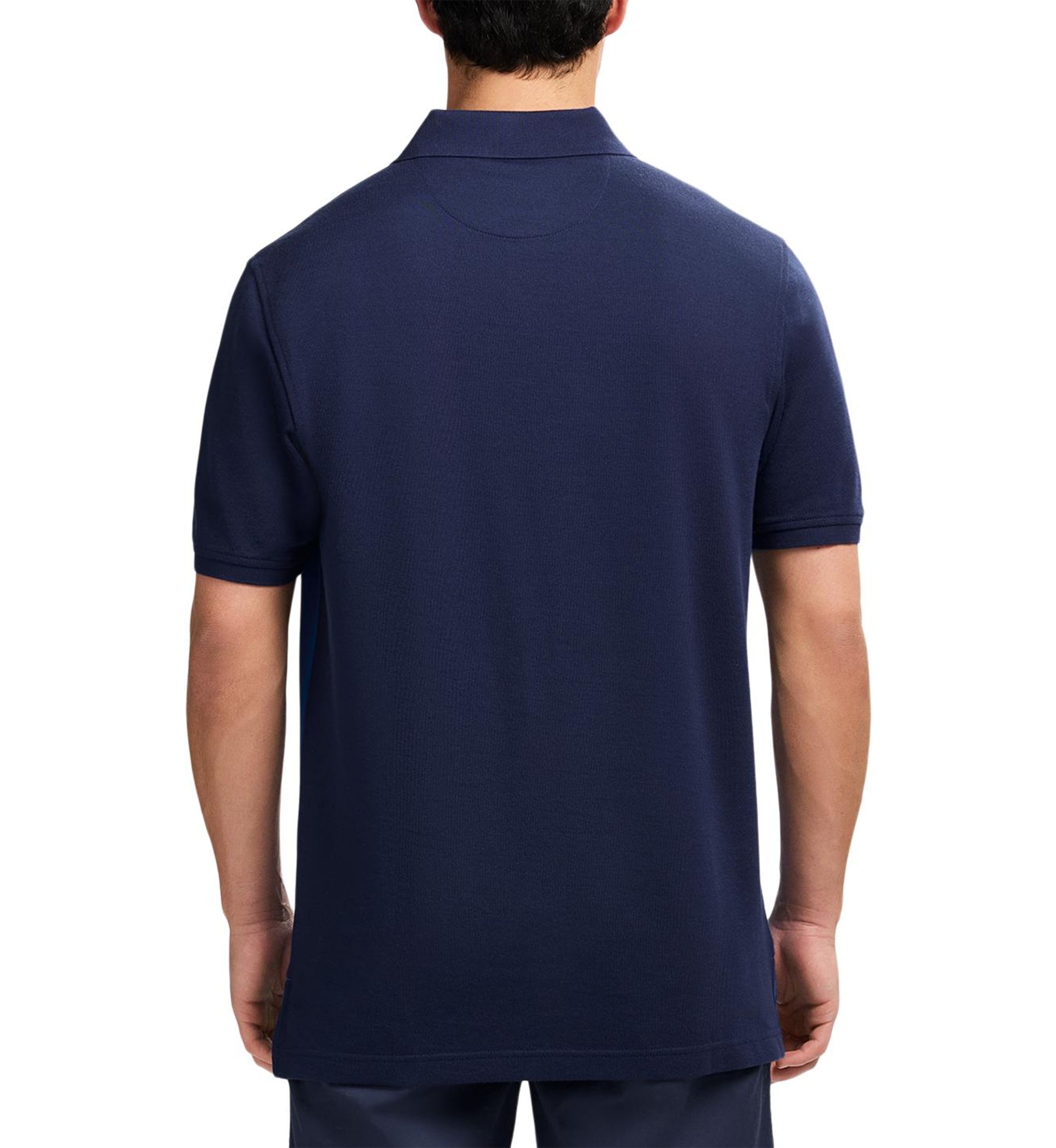 Color Block Stripe Polo Shirt