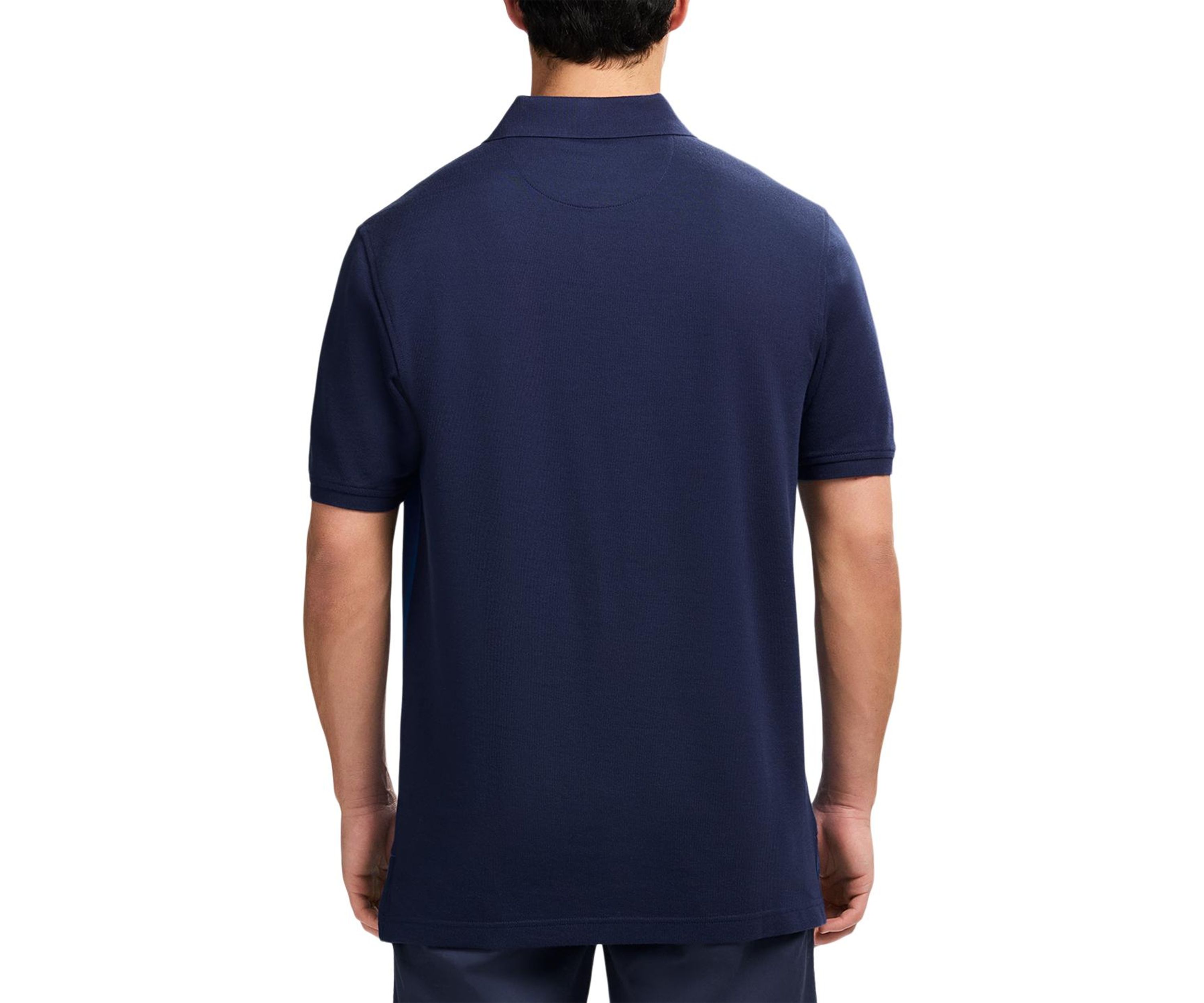 Color Block Stripe Polo Shirt