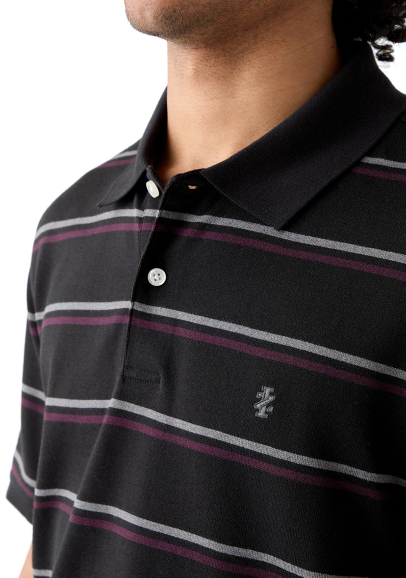 Short Sleeve Advantage Stripe Polo Shirt