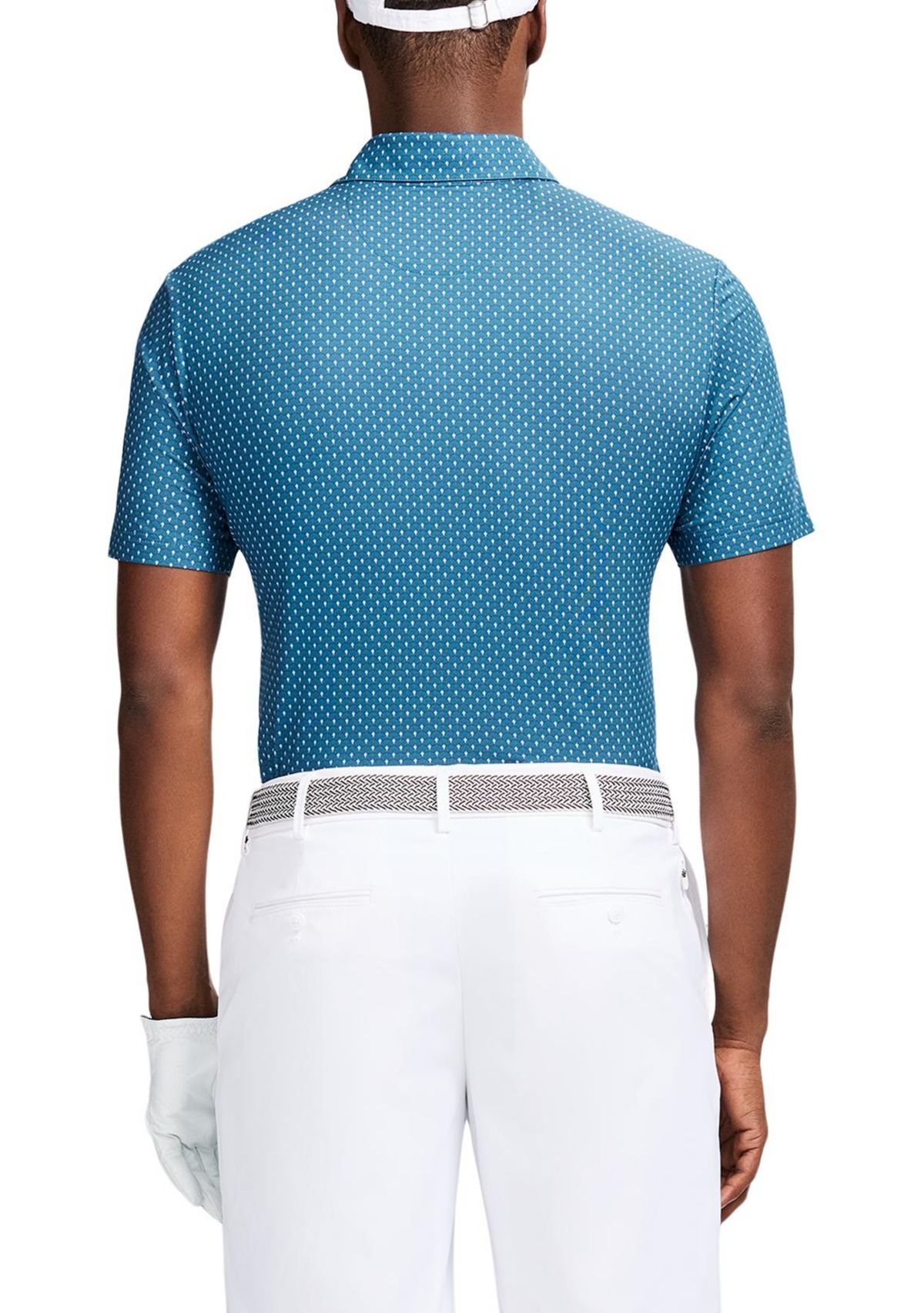 Repeat Geometric Print Polo Shirt 