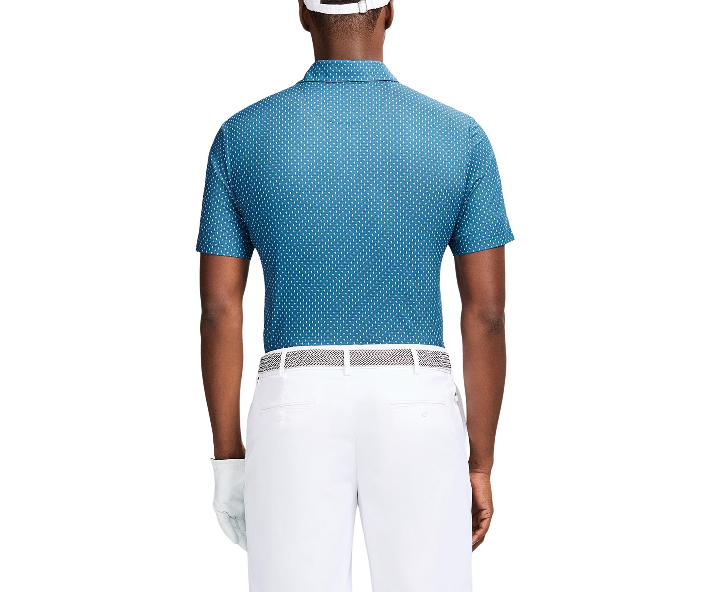 Repeat Geometric Print Polo Shirt 
