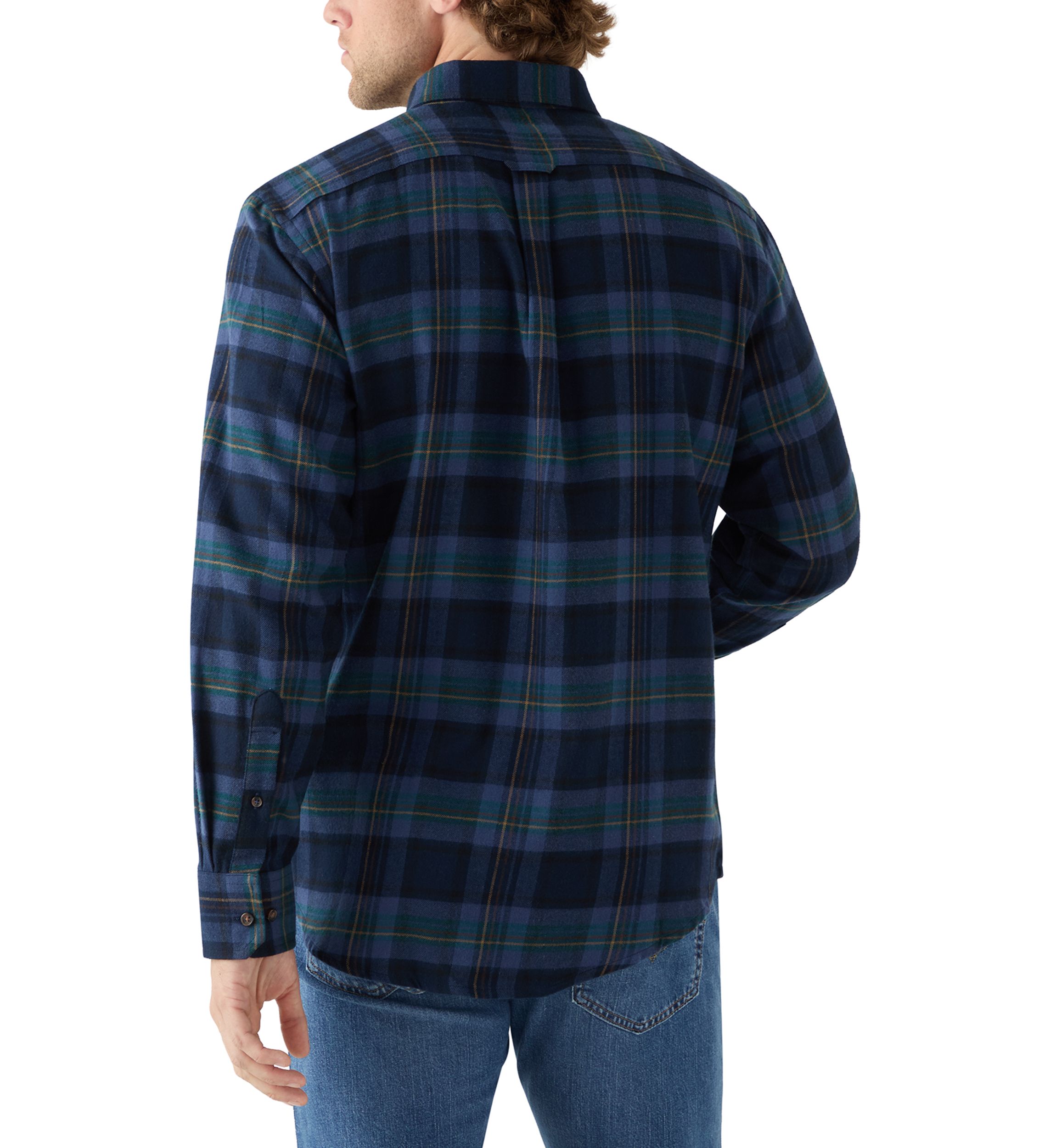 Stratton Flannel Long Sleeve Button Down Shirt