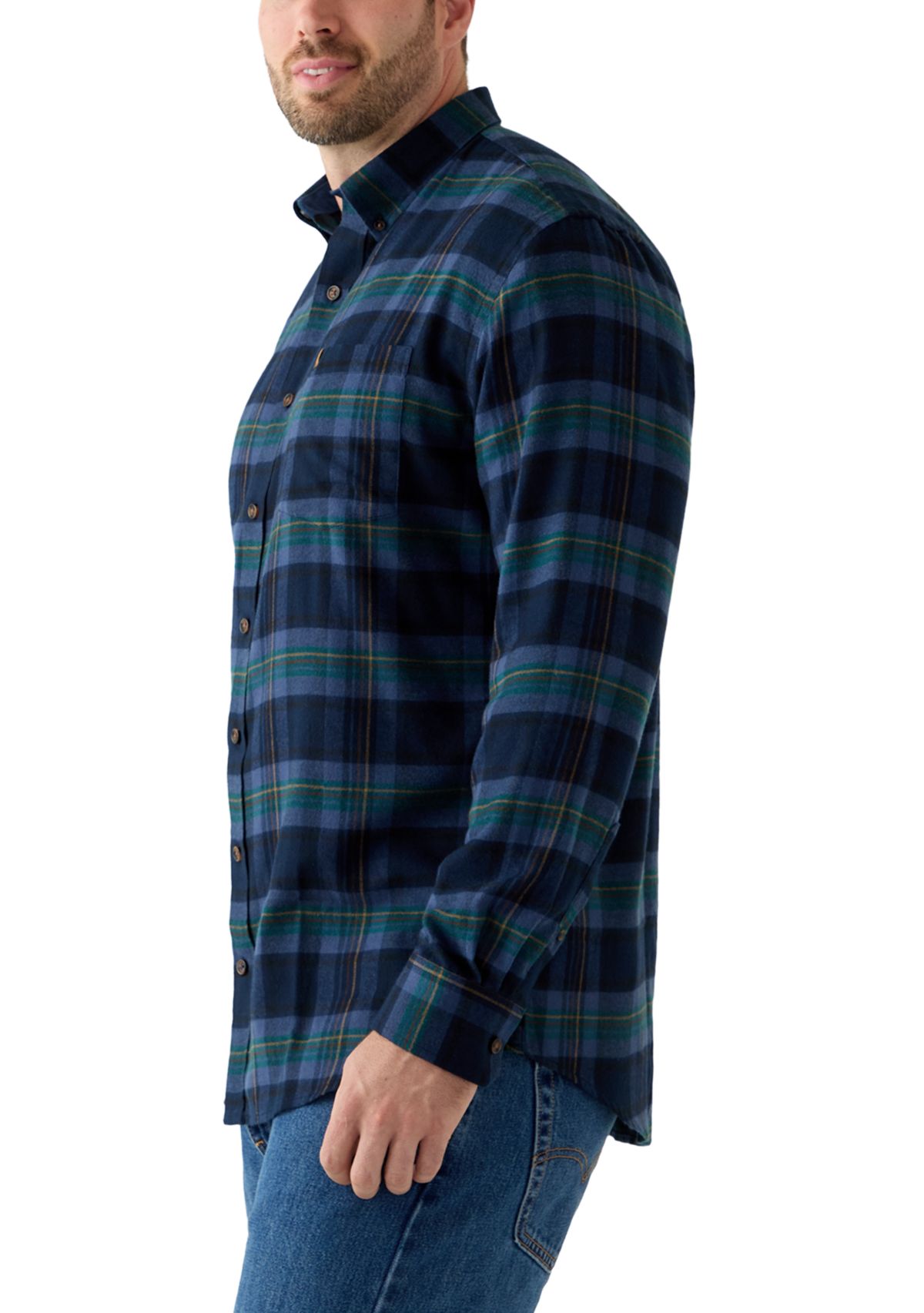 Big & Tall Stratton Flannel Button Down Shirt