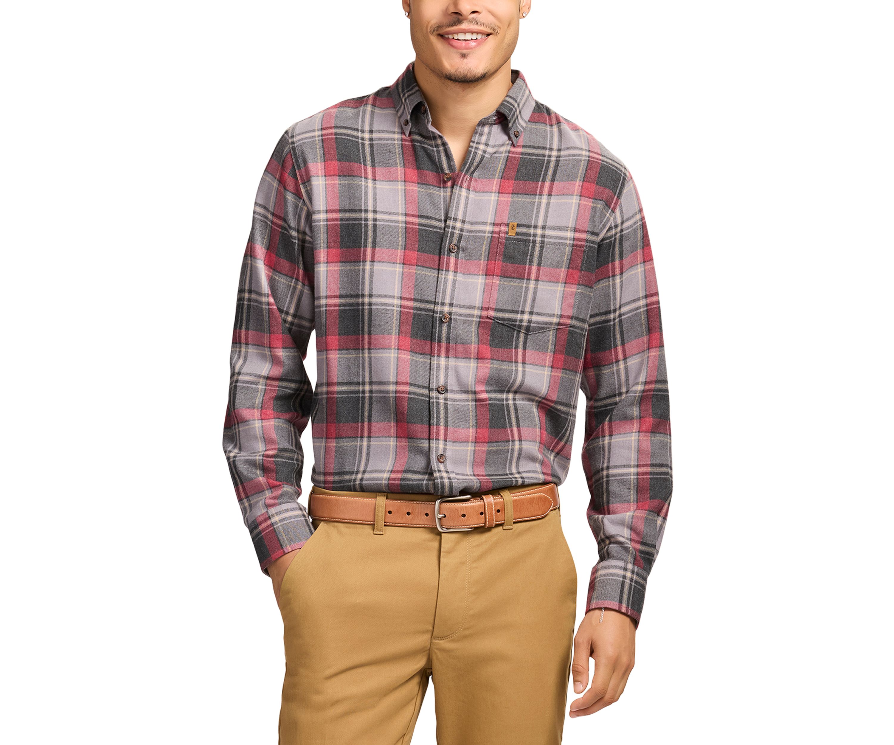 Stratton Flannel Long Sleeve Button Down