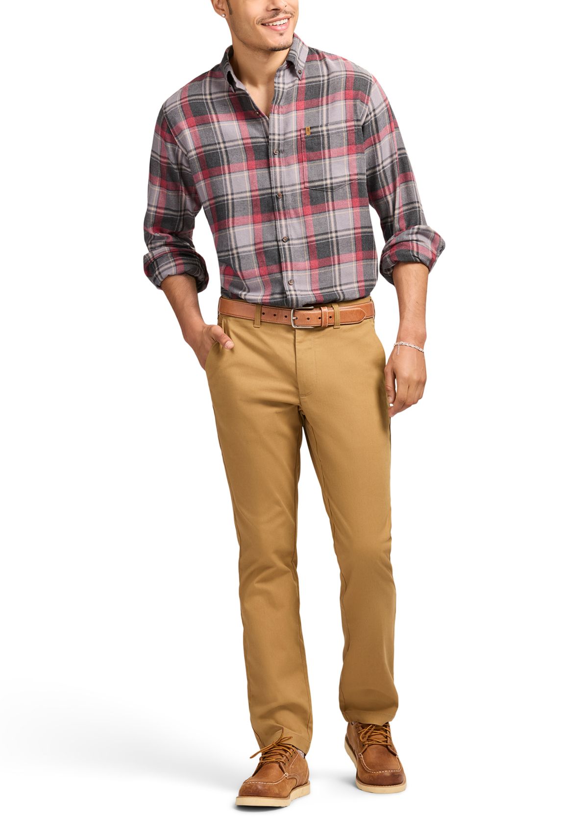 Stratton Flannel Long Sleeve Button Down