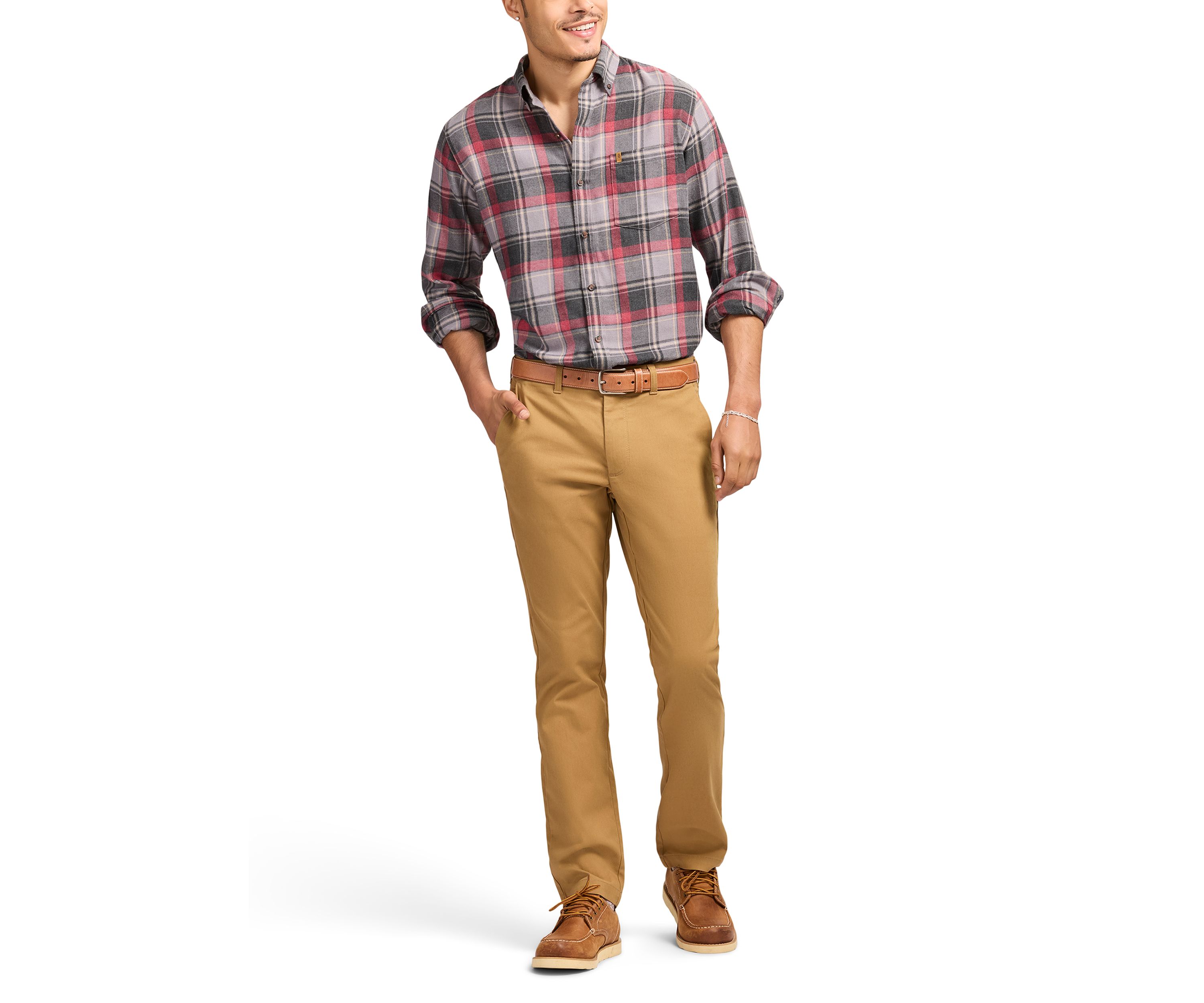 Stratton Flannel Long Sleeve Button Down