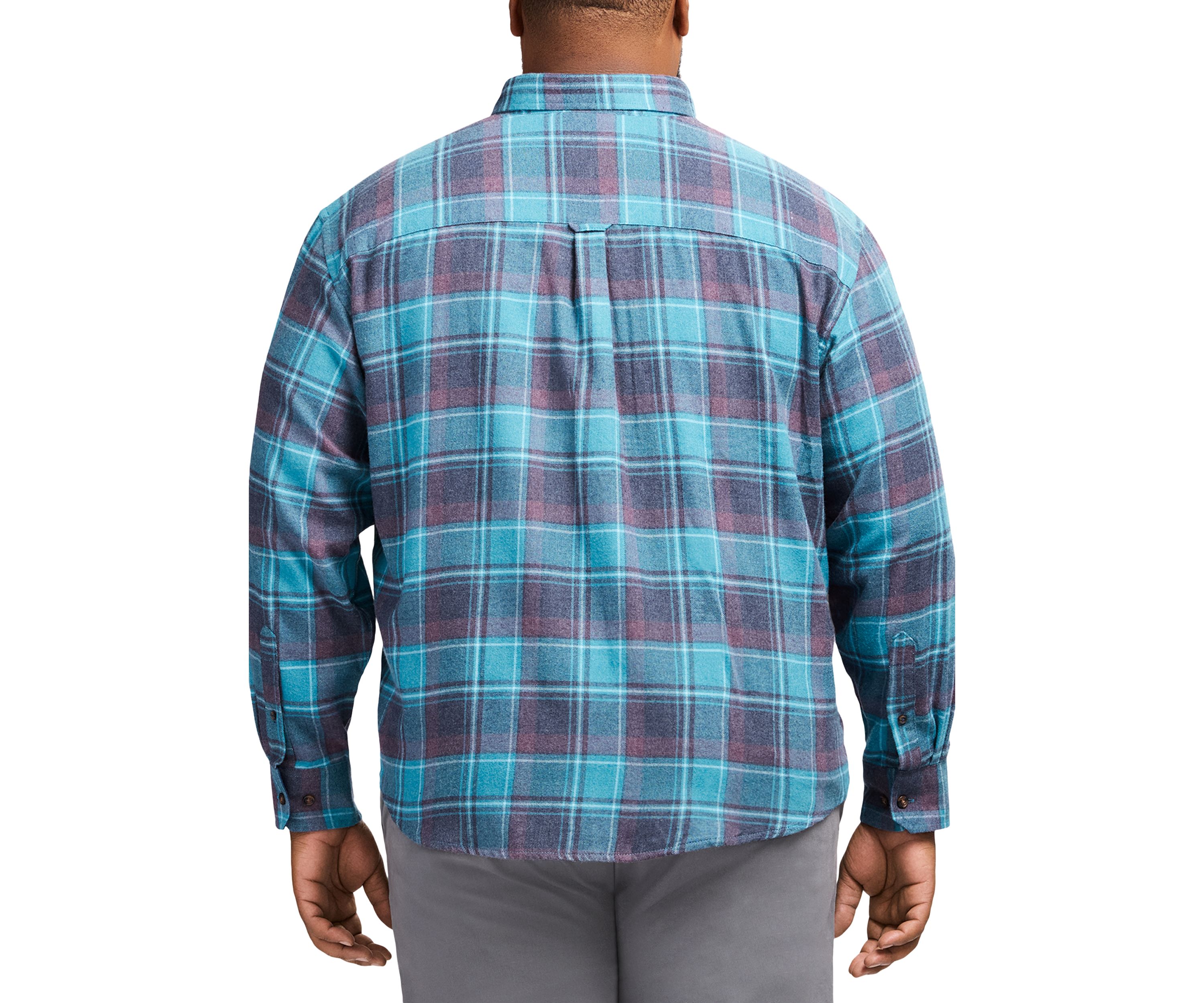 Big & Tall Stratton Flannel Long Sleeve Button Down Shirt